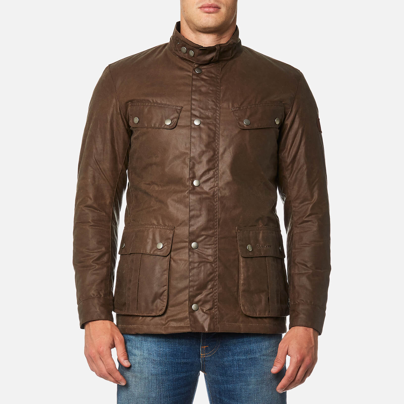 Barbour International Men s Duke Wax Jacket Bark Coggles