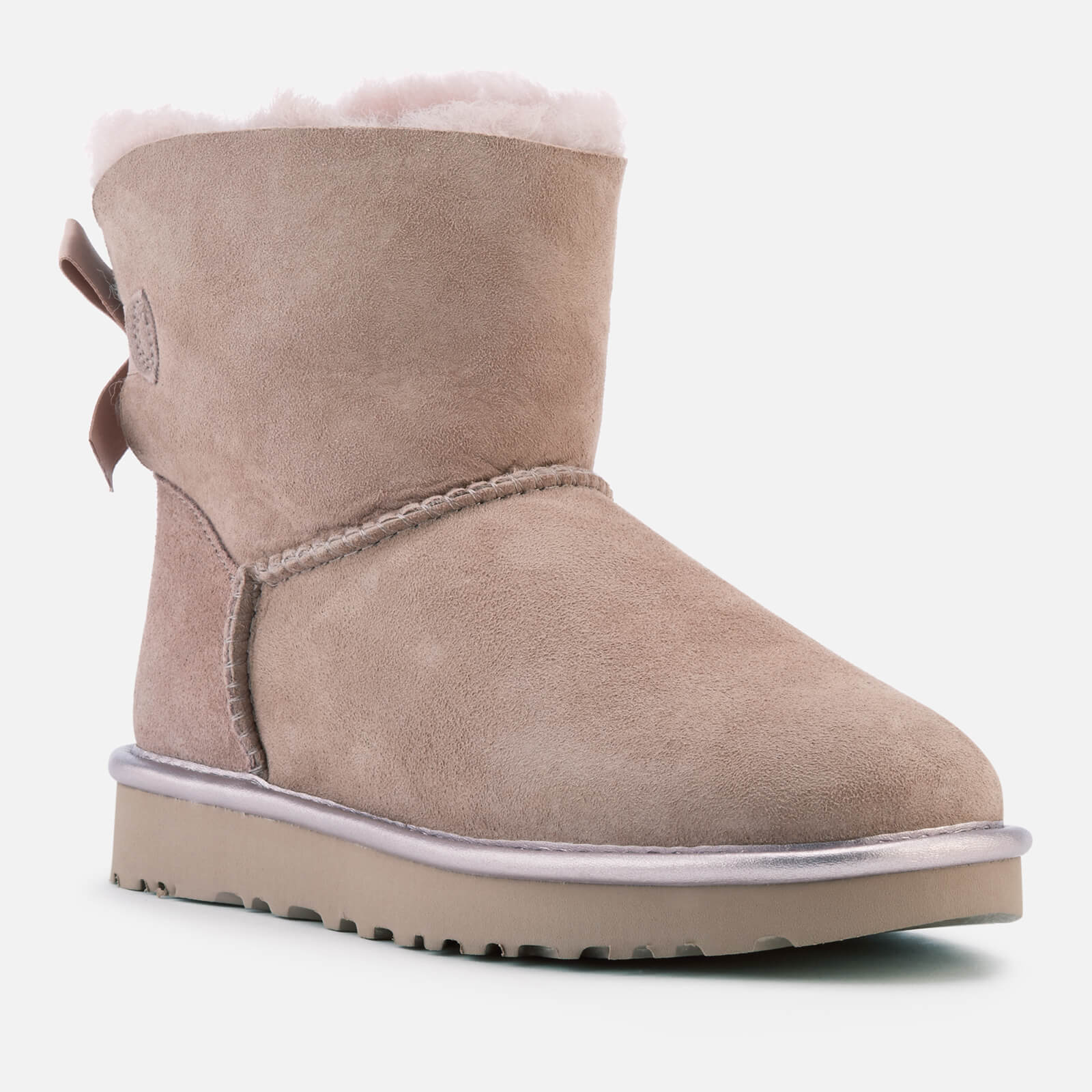 metallic bailey bow uggs