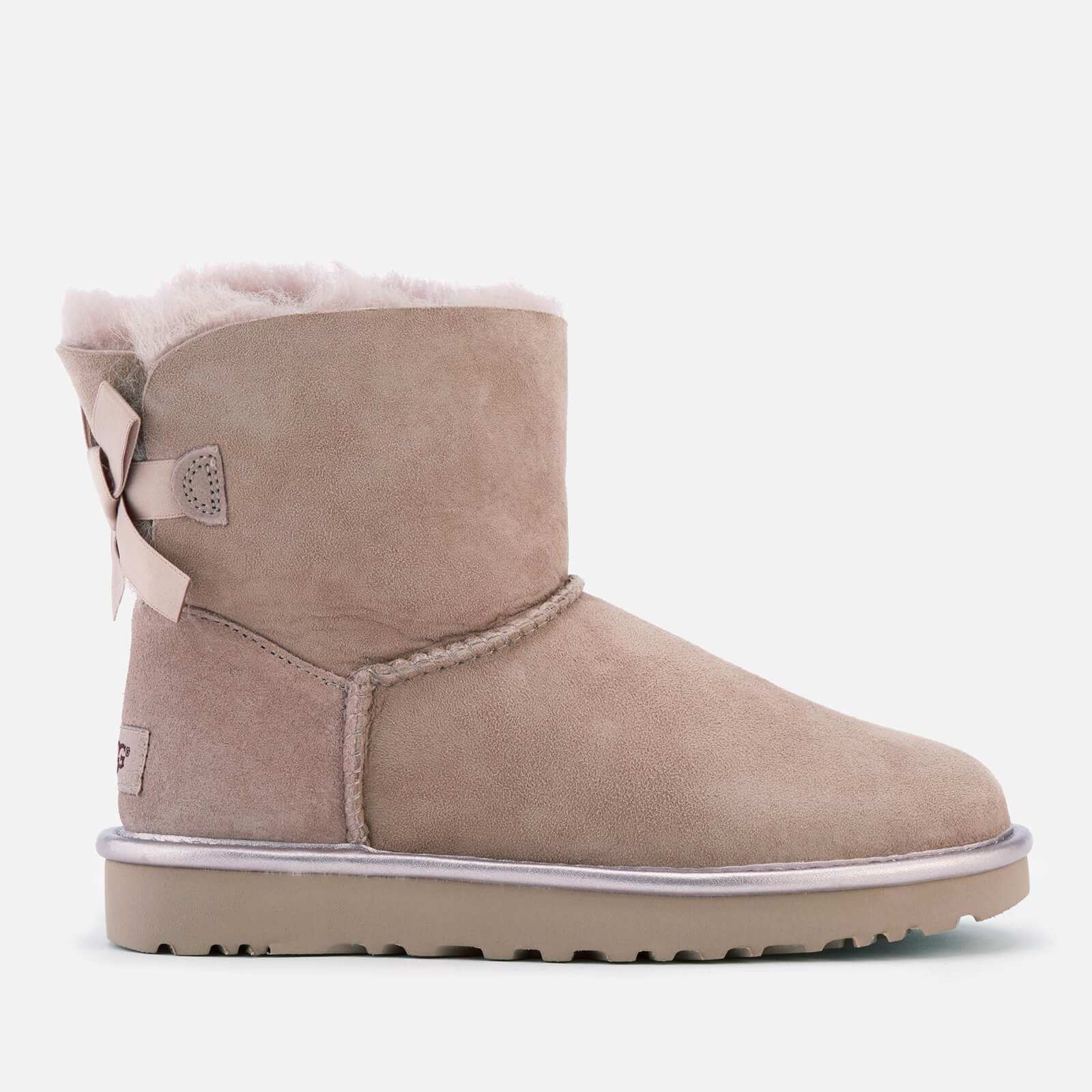 metallic bailey bow uggs