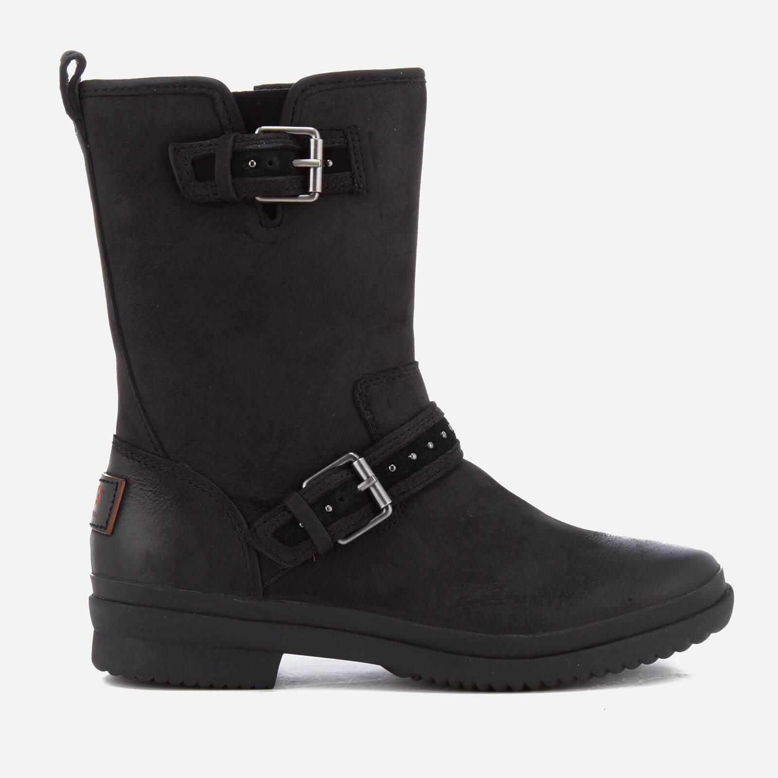 UGG Women s Jenise Waterproof Leather Biker Boots Black Coggles