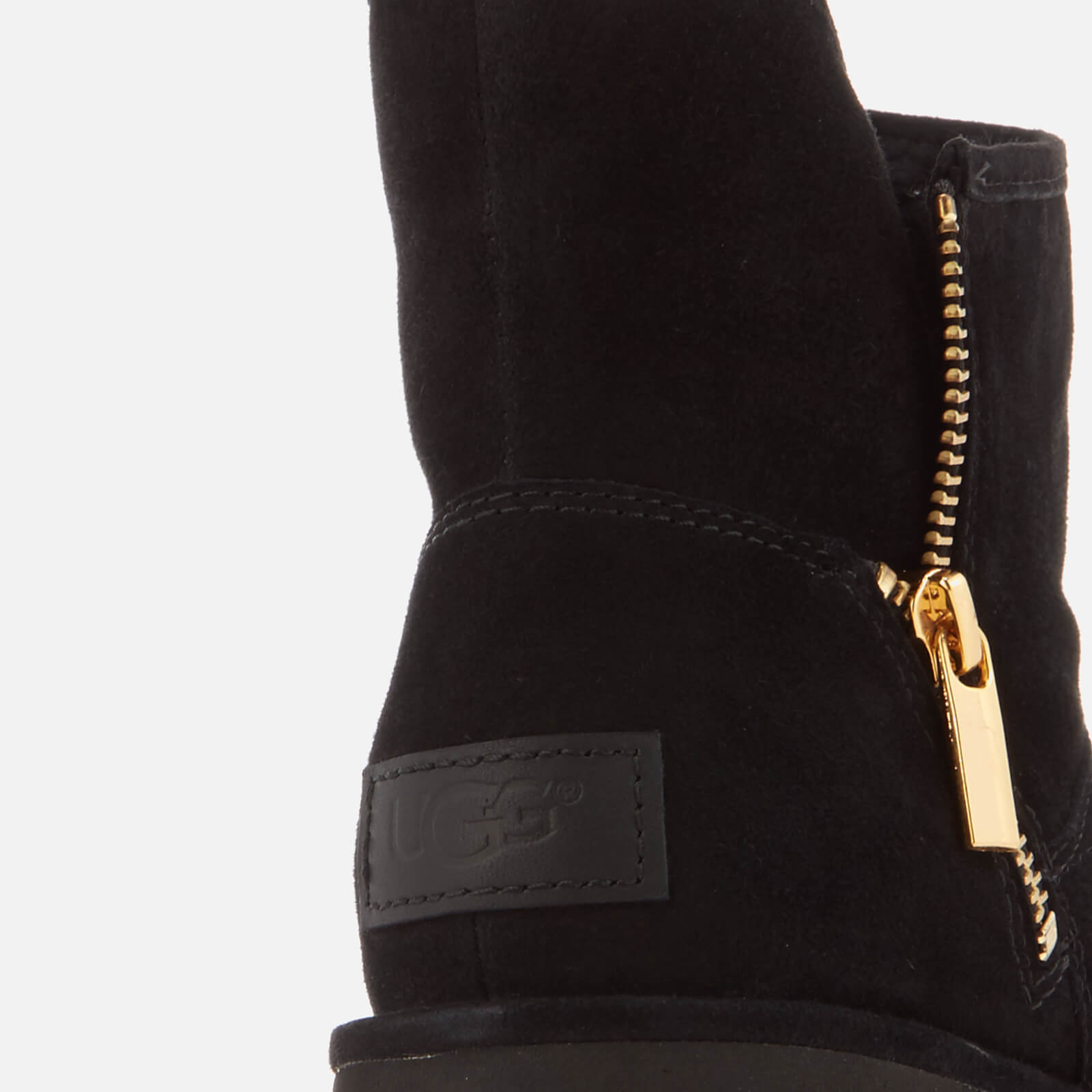 UGG Women s Kip Suede Zip Side Boots Nero Coggles