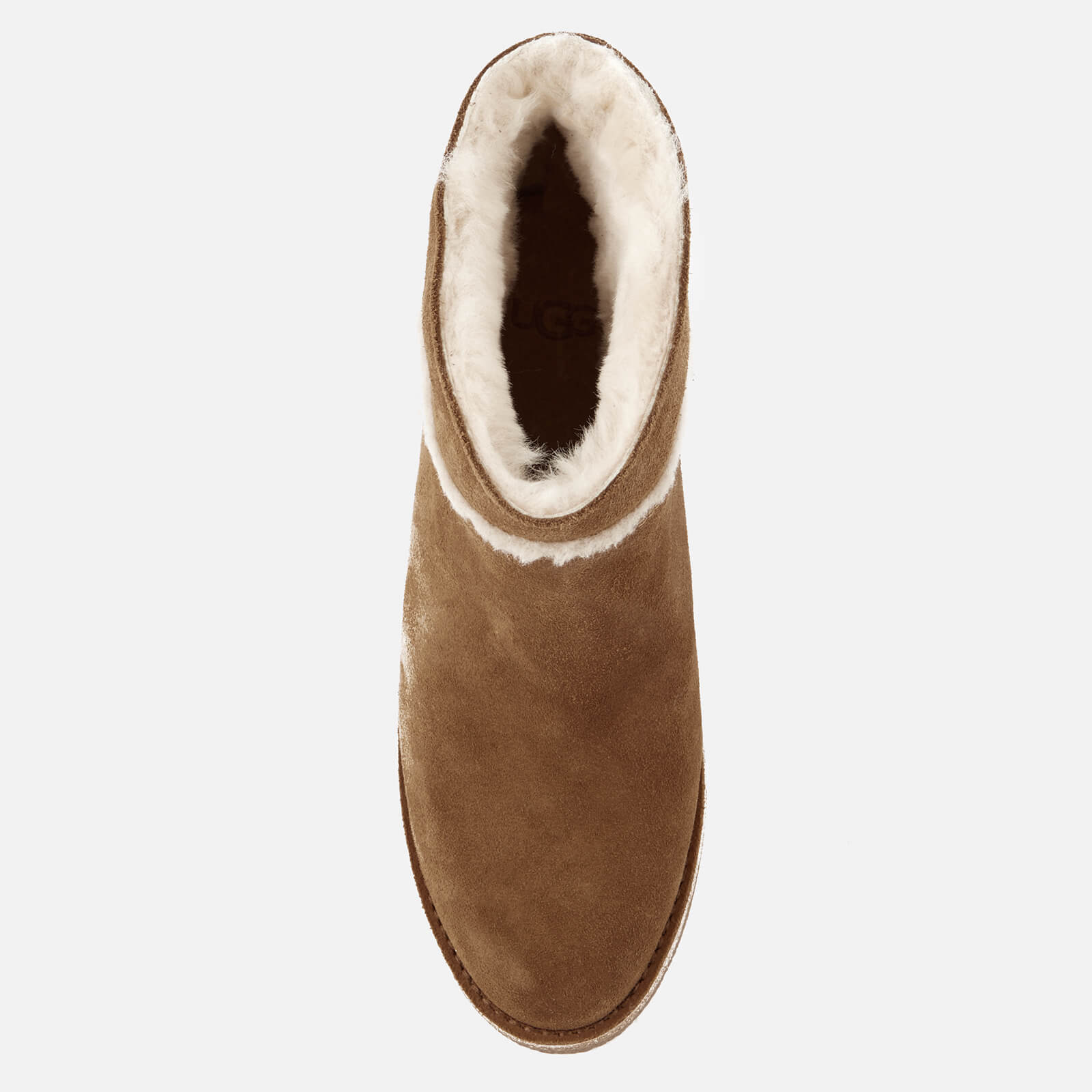 UGG Women s Kasen Suede Heeled Ankle Boots Chestnut Allsole
