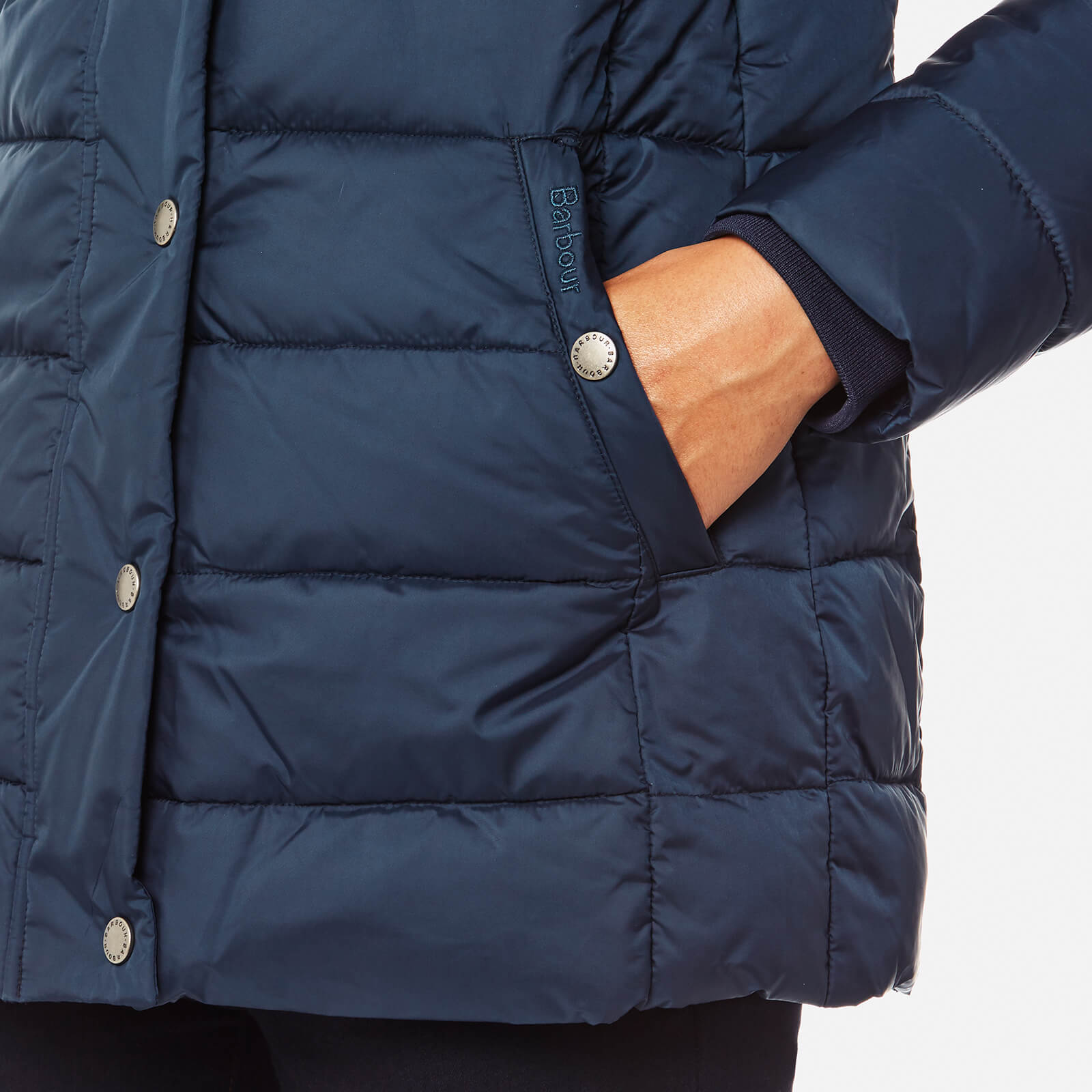 Barbour Women s Shipper Quilt Coat French Navy Coggles