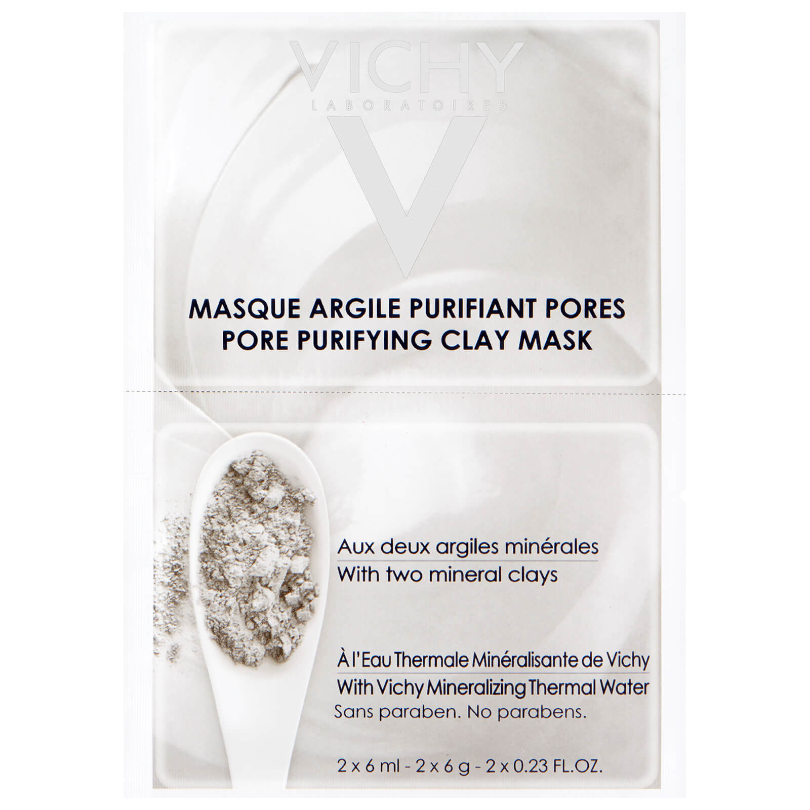 Mascarilla de barro purificadora de poros Pore Purifying Clay Mask Duo de Vichy 2 x 6 ml