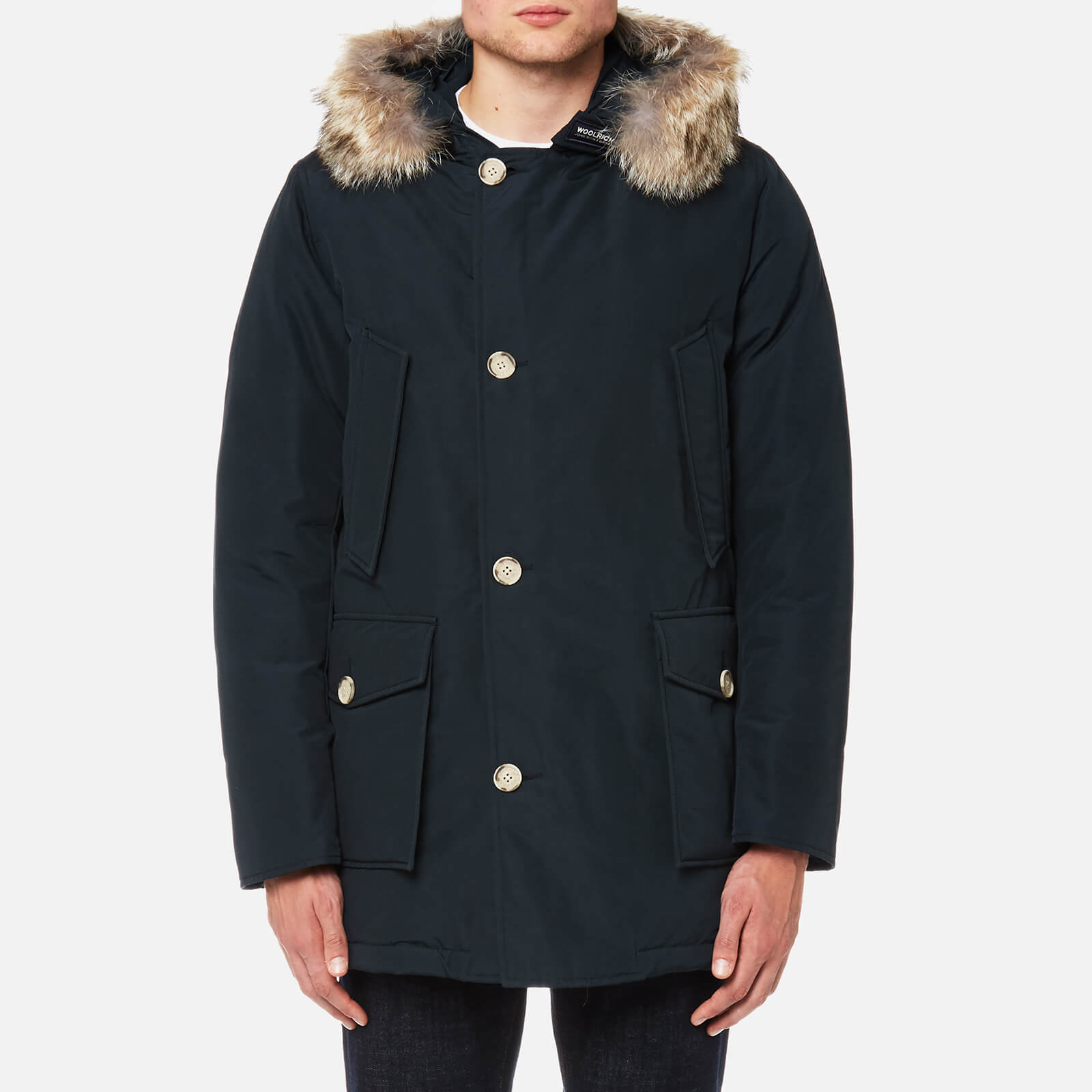 Woolrich navy parka top