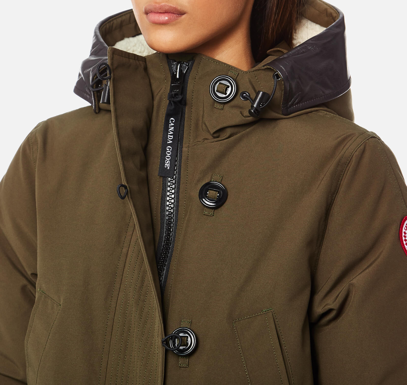 Canada Goose Women s Finnegan Parka Military Green Coggles