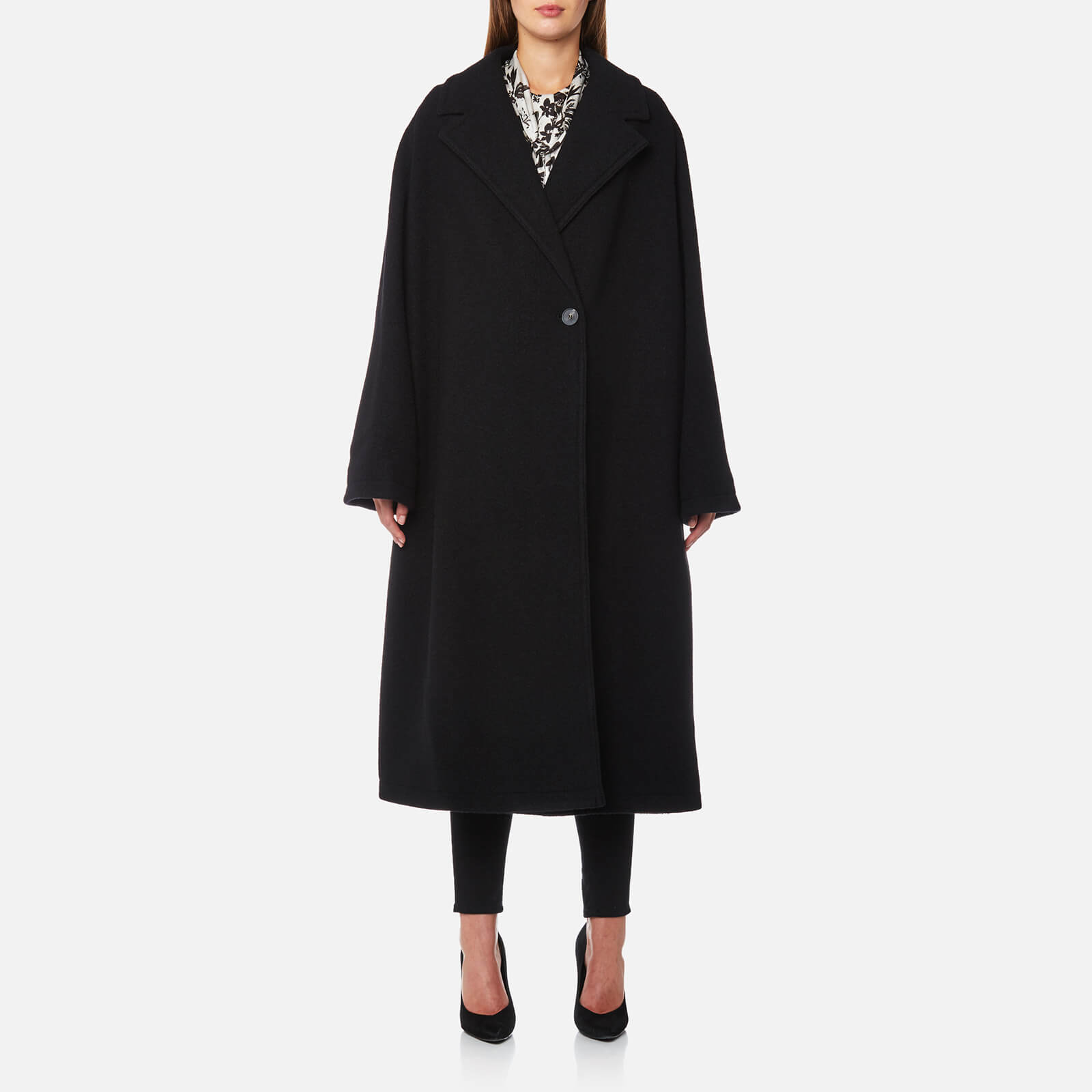 McQ Alexander McQueen Women's Volume Coat - Black | Coggles