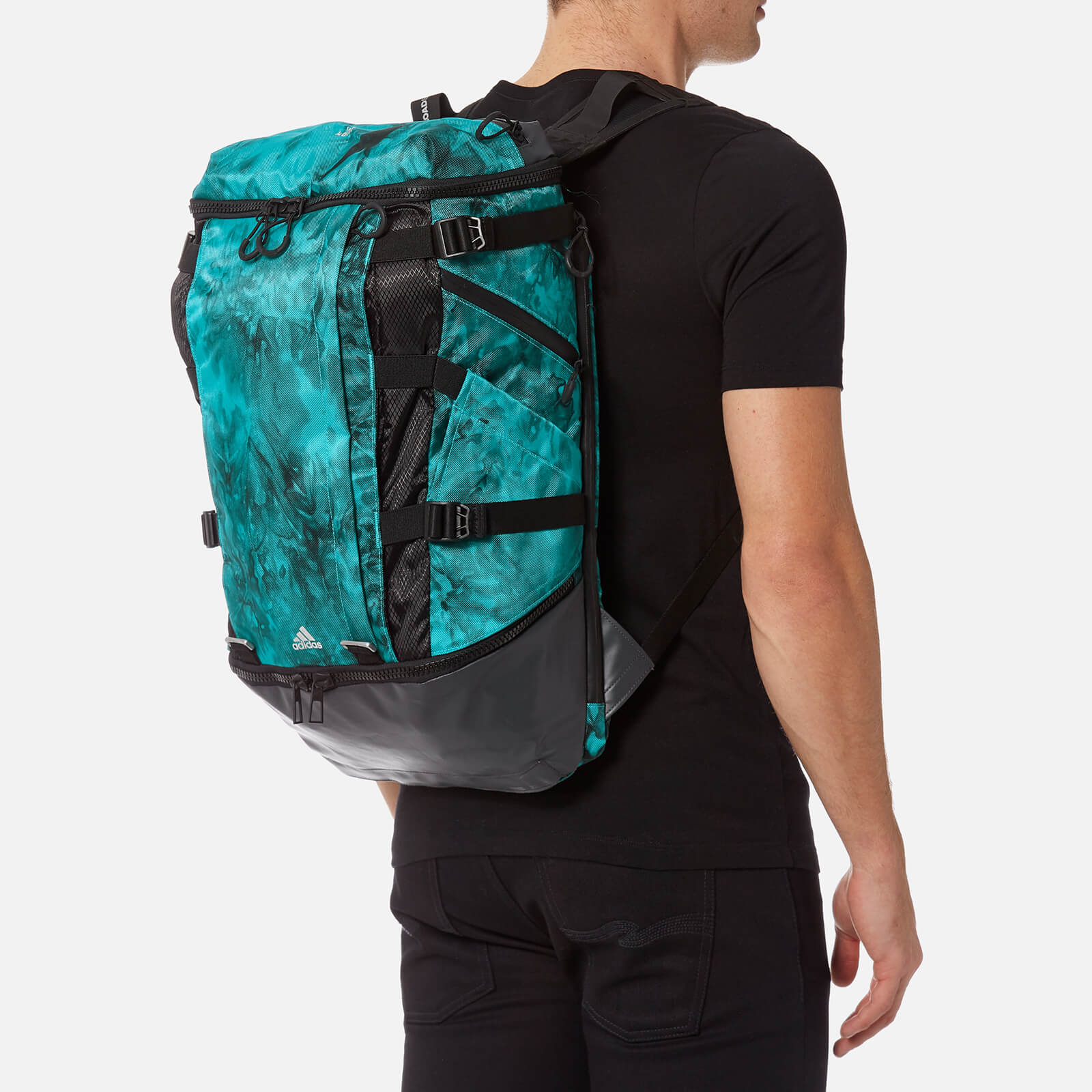 adidas by kolor Men s Kolor Ops Backpack Energy Blue Black Coggles