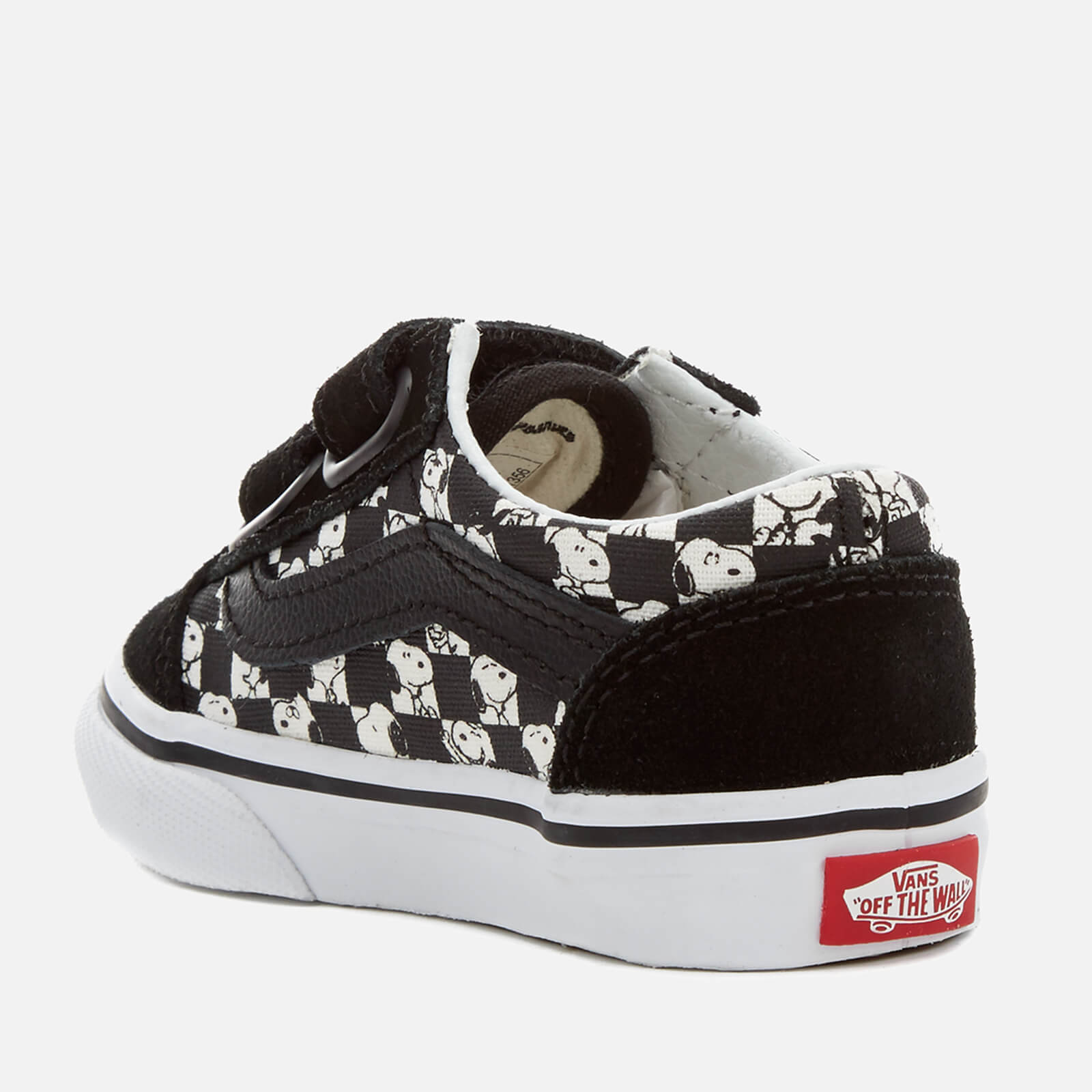 Vans X Peanuts Toddlers Old Skool V Trainers Snoopy Checkerboard Allsole
