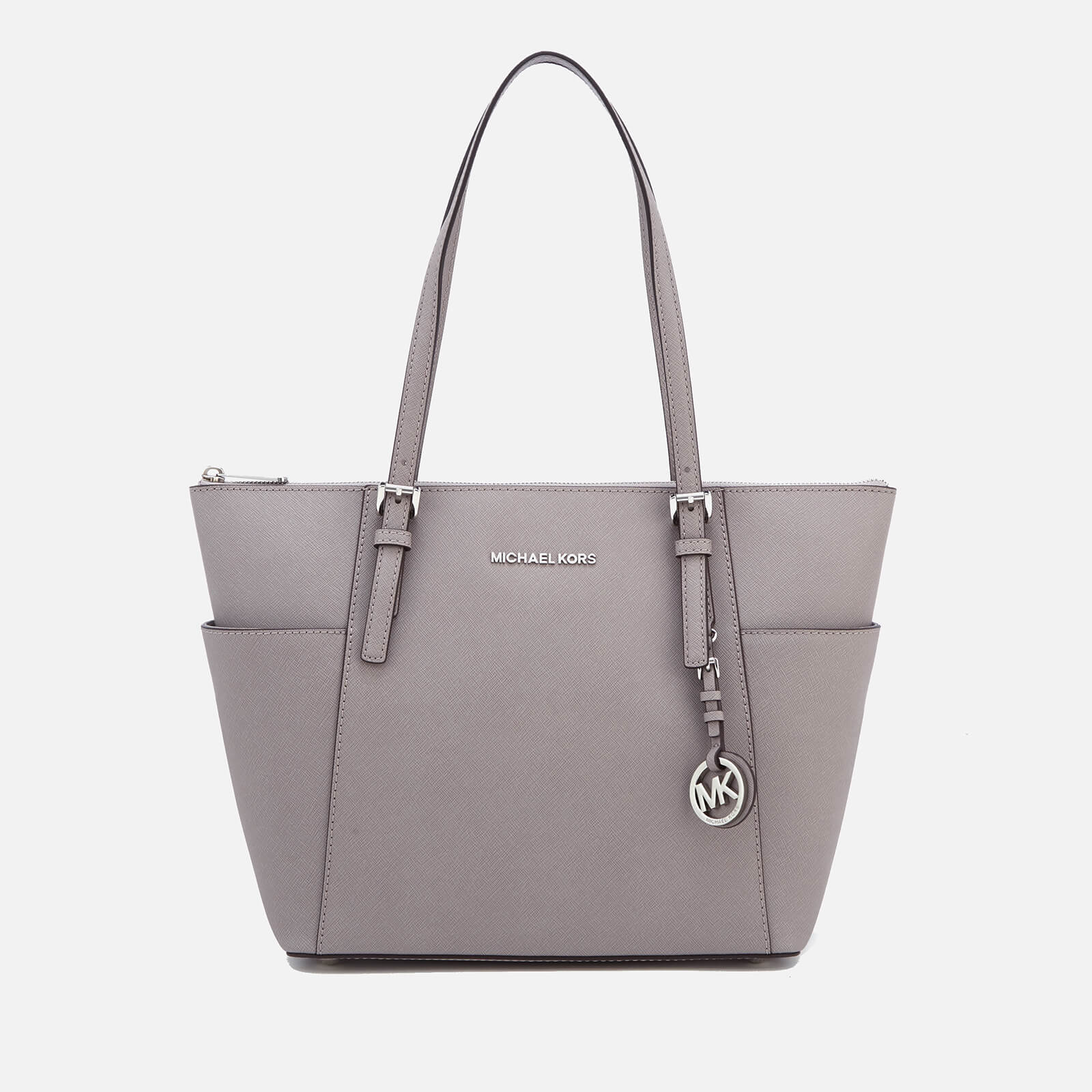 MICHAEL MICHAEL KORS Women s Jet Set East West Top Zip Tote Bag Pearl Grey Coggles