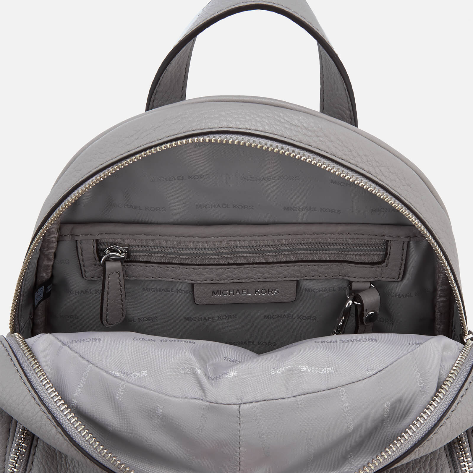 Michael kors pearl grey backpack hotsell