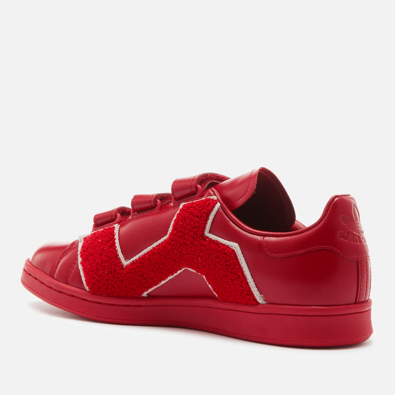 adidas by Raf Simons Men s Stan Smith Comfort Badge Sneakers Power Red Coggles