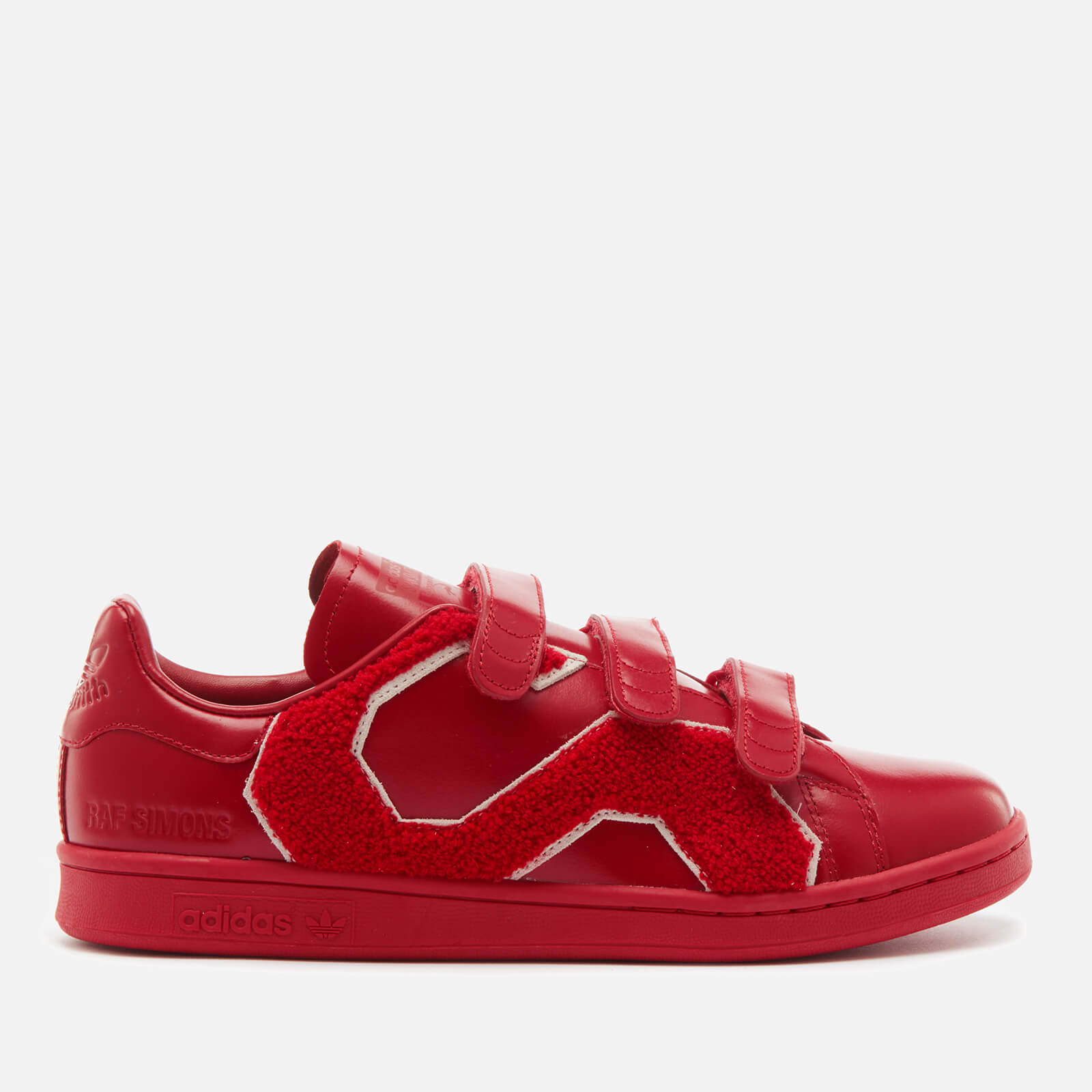 adidas by Raf Simons Men s Stan Smith Comfort Badge Sneakers Power Red Coggles
