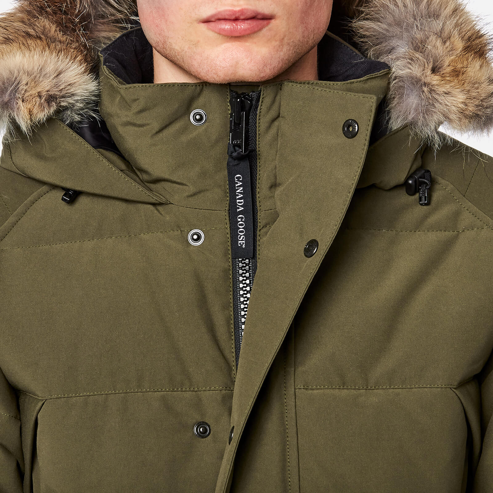 Canada goose emory top parka military green