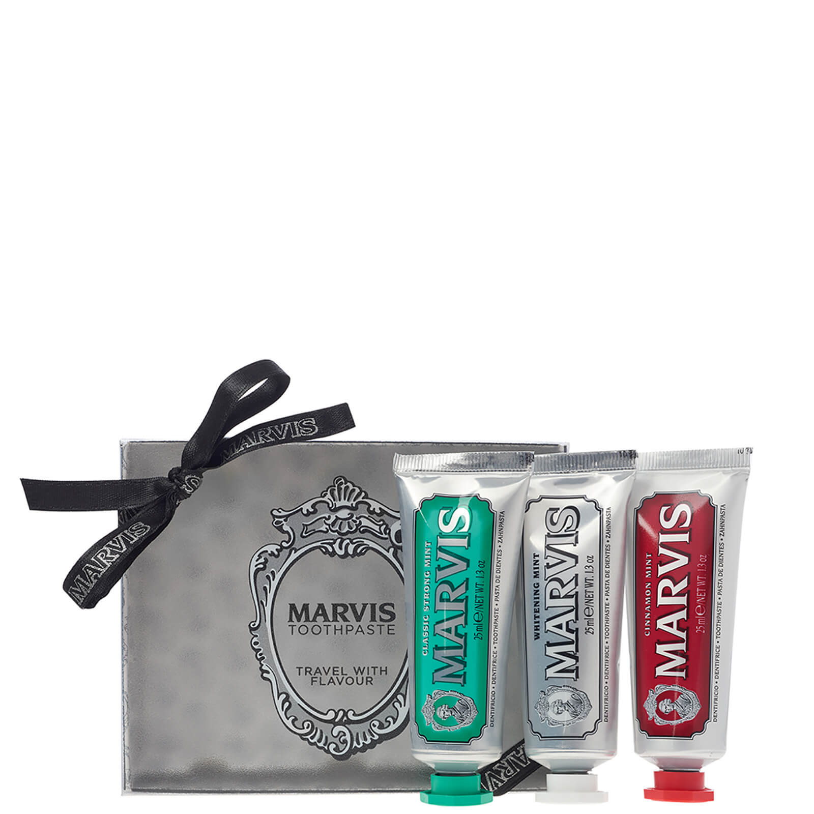 Pack de tres pastas de dientes Travel Flavour de Marvis (3 x 25 ml)