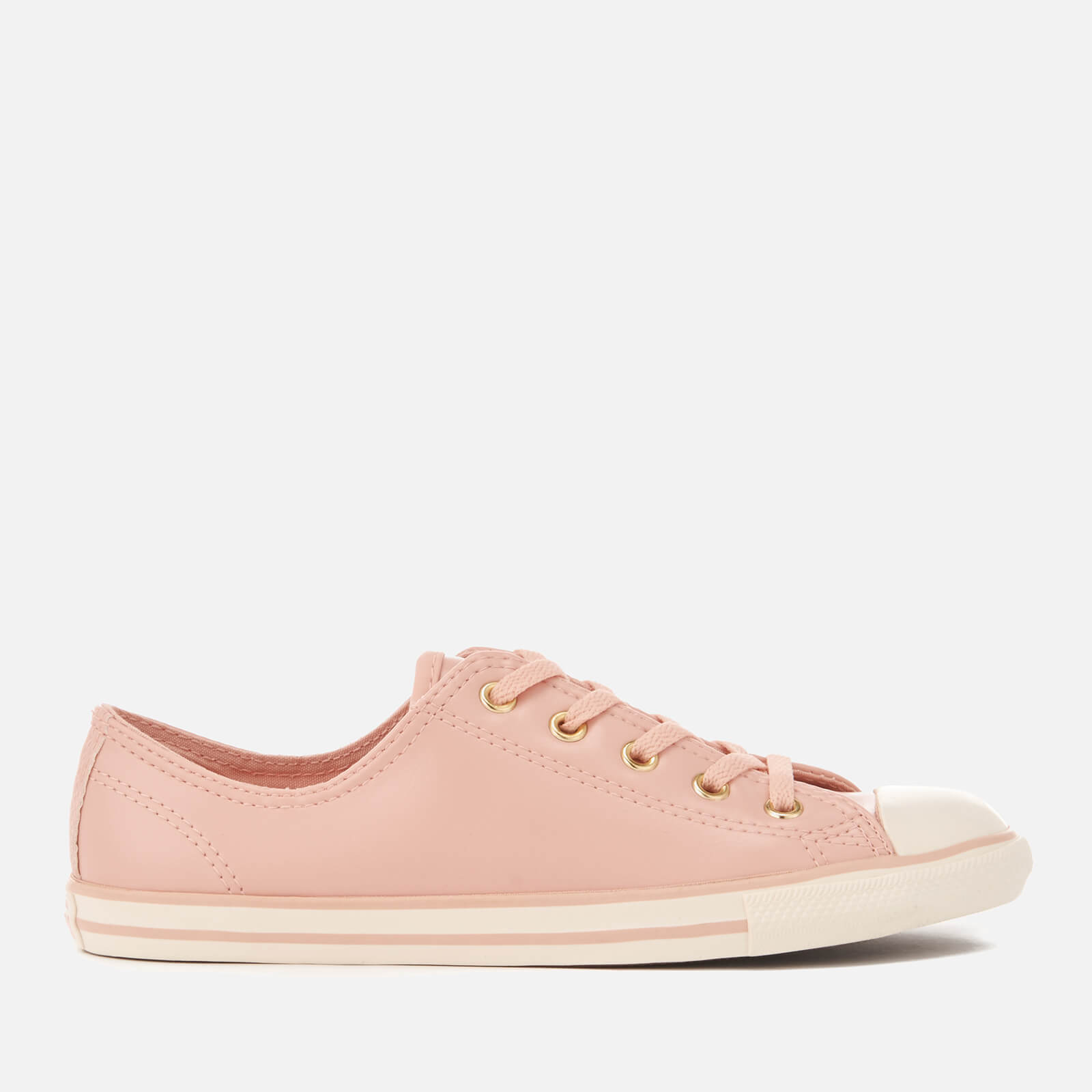 Converse Women s Chuck Taylor All Star Dainty Ox Trainers Dusk Pink Gold Egret Allsole