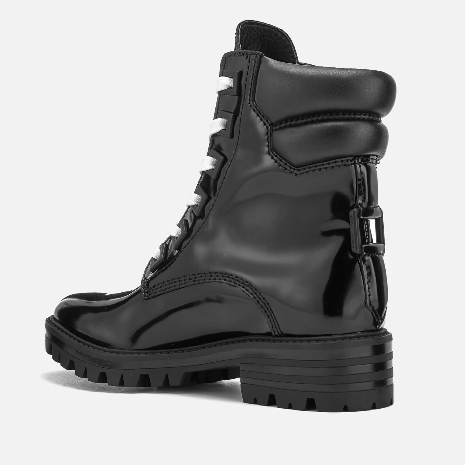 Kendall Kylie Women s East Leather Lace Up Boots Black Allsole