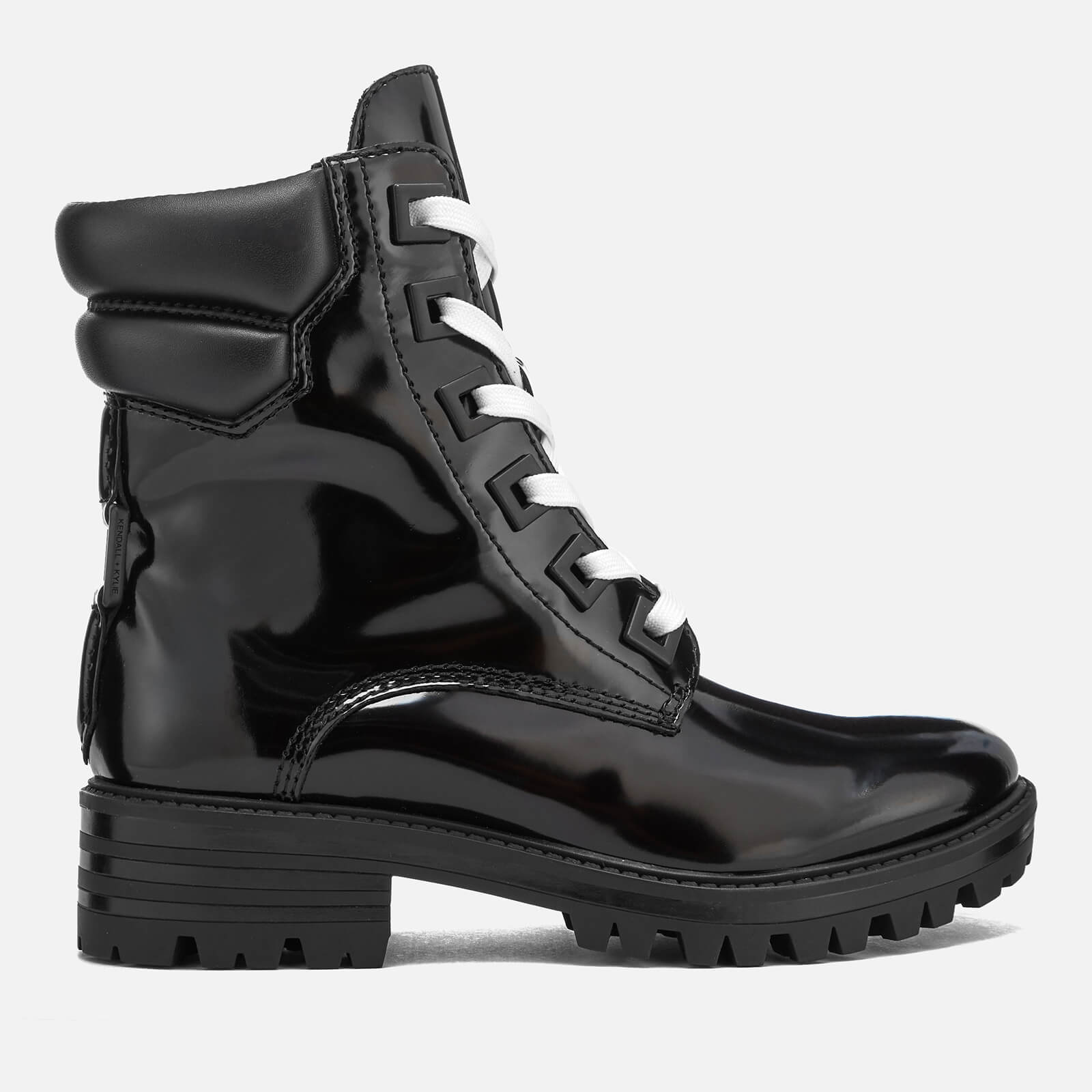 Kendall + Kylie Women's East Leather Lace Up Boots - Black | Allsole