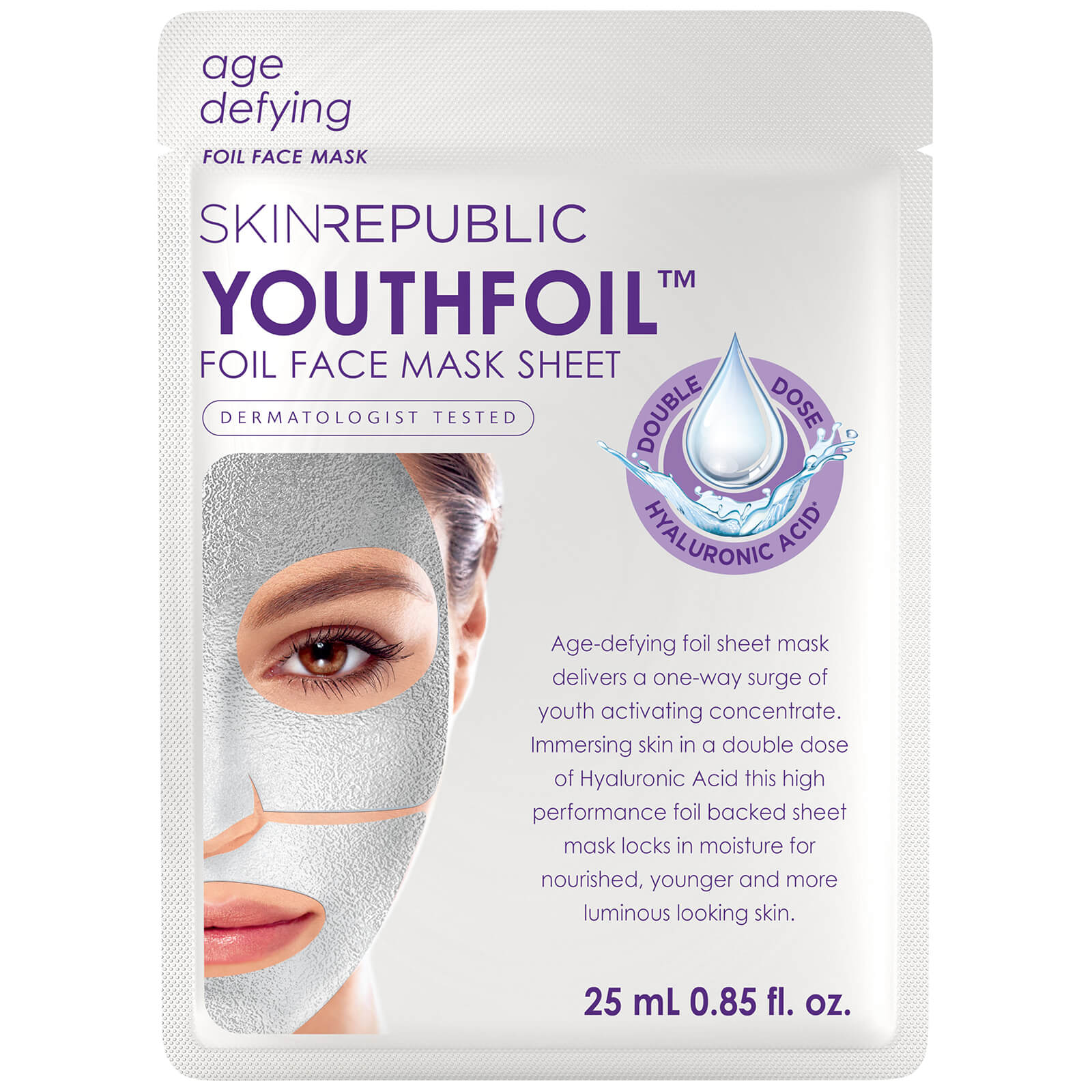 Mascarilla facial YouthFoil de Skin Republic 25 ml