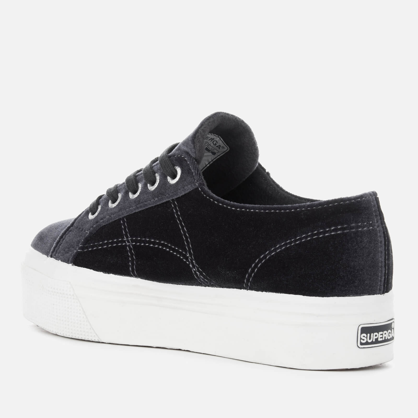 Superga black velvet sales