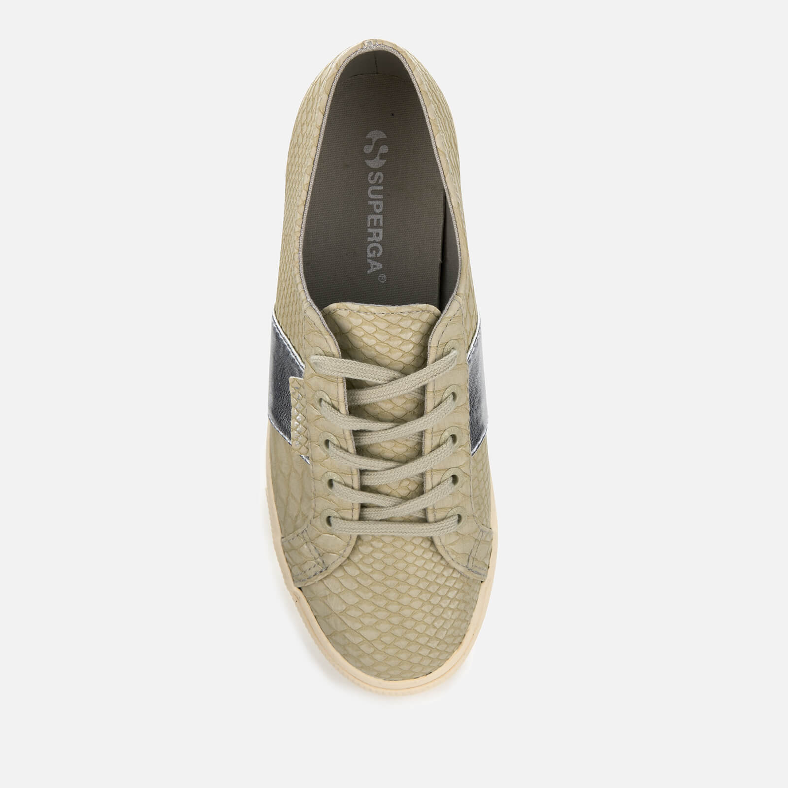Superga Women s 2790 Pusnakew Flatform Trainers Beige Khaki Coggles