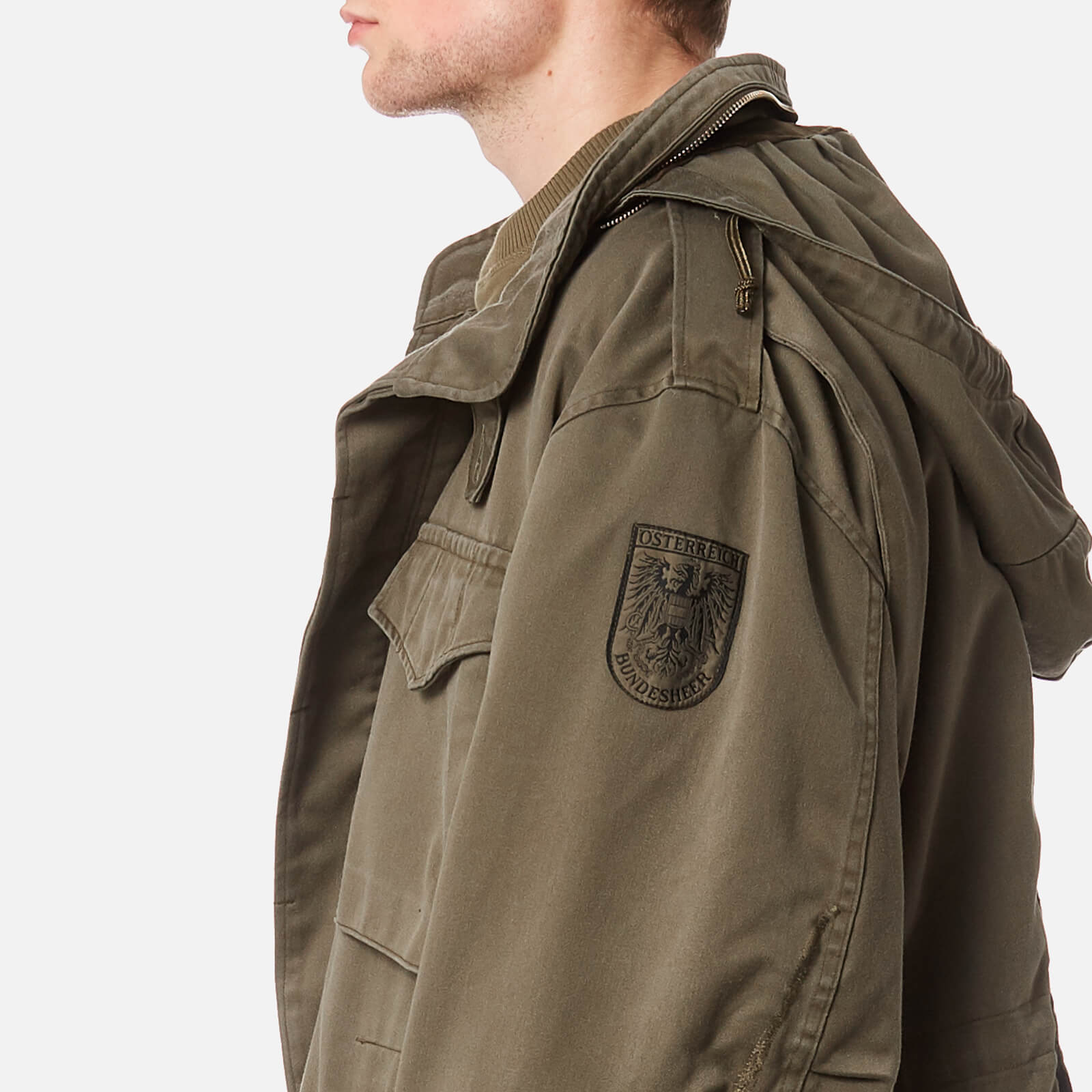 Maharishi Men s Upcycled Austrian M65 Jacket Olive Coggles