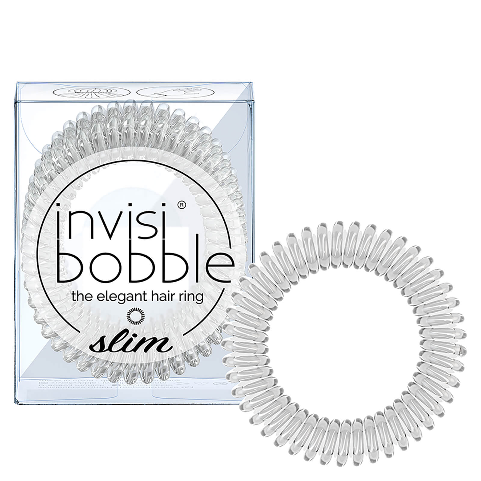 cult invisibobble Slim Hair Tie - Crystal Clear