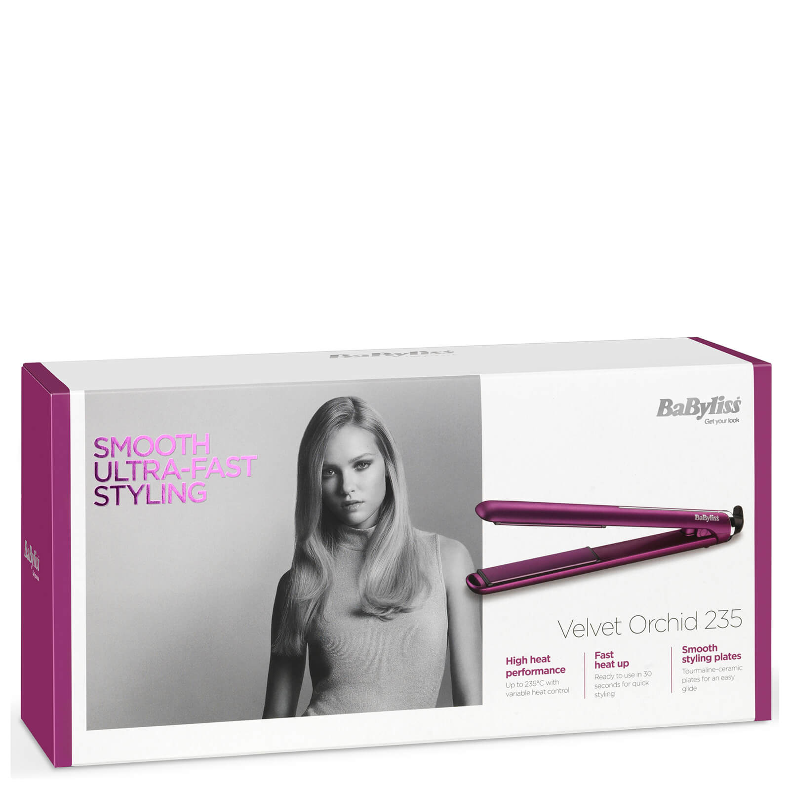 BaByliss Velvet Orchid Straighteners LOOKFANTASTIC
