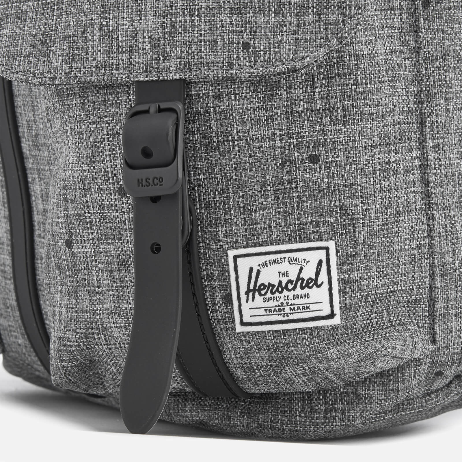 Herschel Supply Co. Men s Dawson Xtra Small Backpack Scattered Raven Crosshatch Black Rubber Coggles