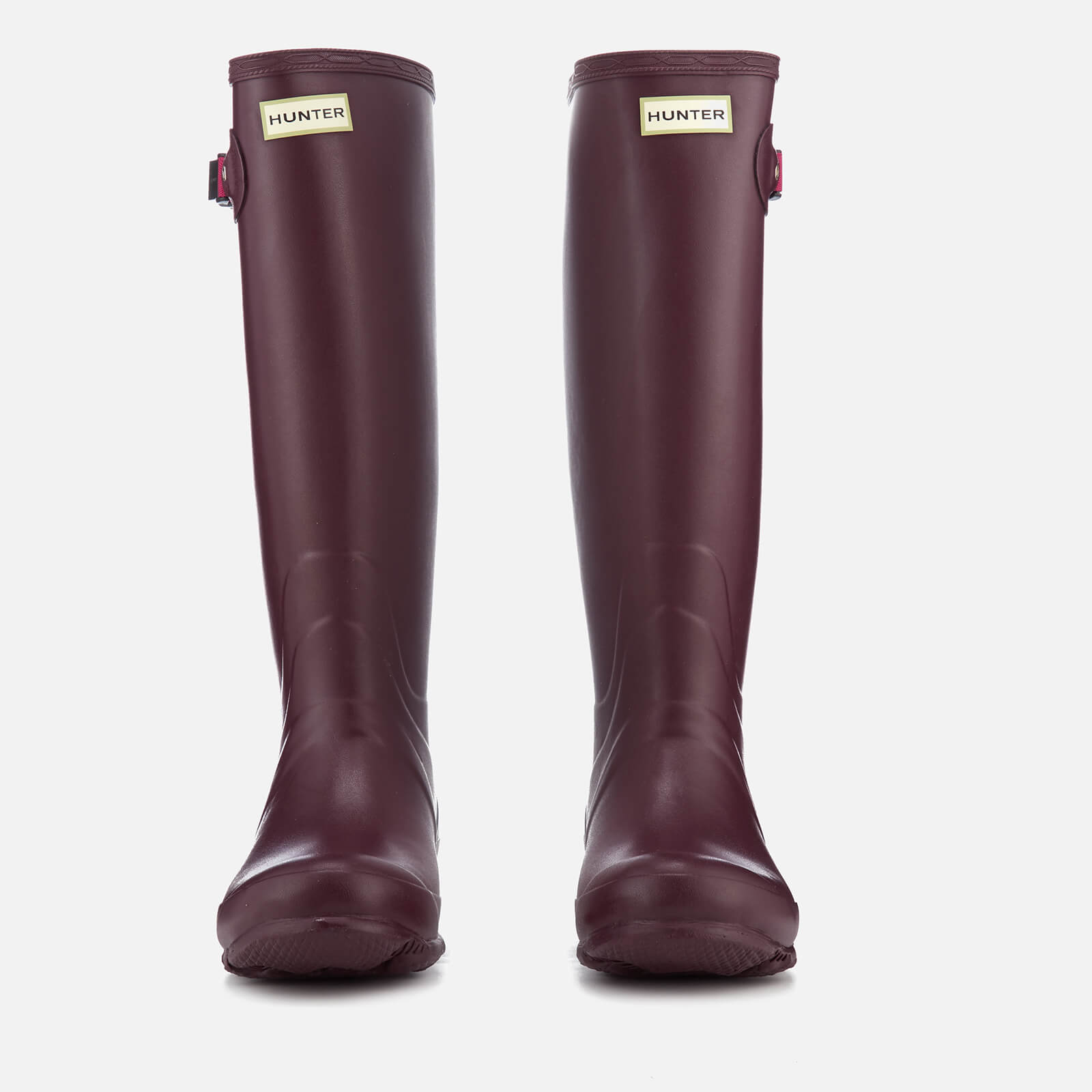 Little burgundy hunter boots sales
