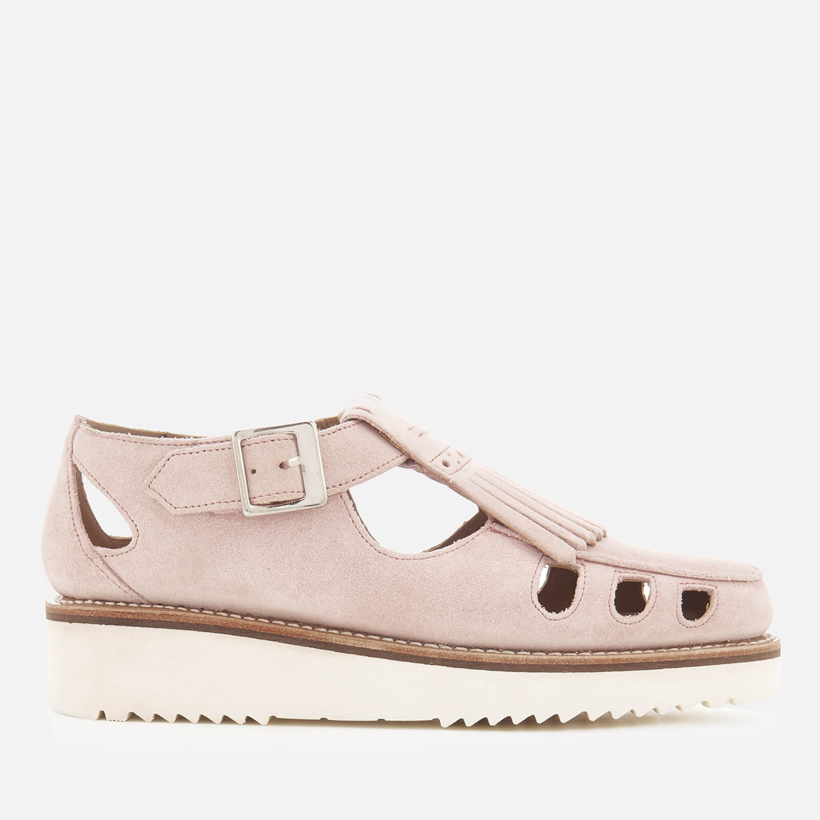 Grenson Women s Ethel Suede Flats Lotus Coggles