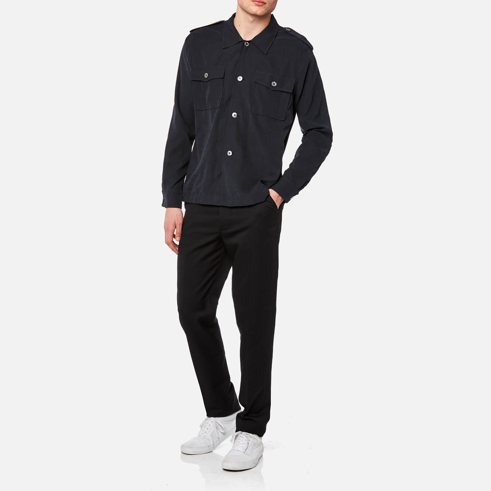 名作 Shirt Military Casual Men's Legacy Our - Cupro Tech Black トップス