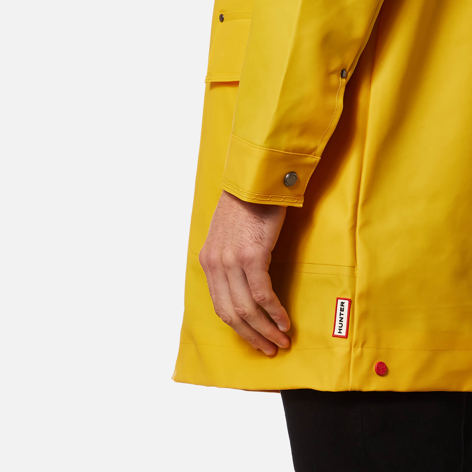 Mens rubberised raincoat hotsell