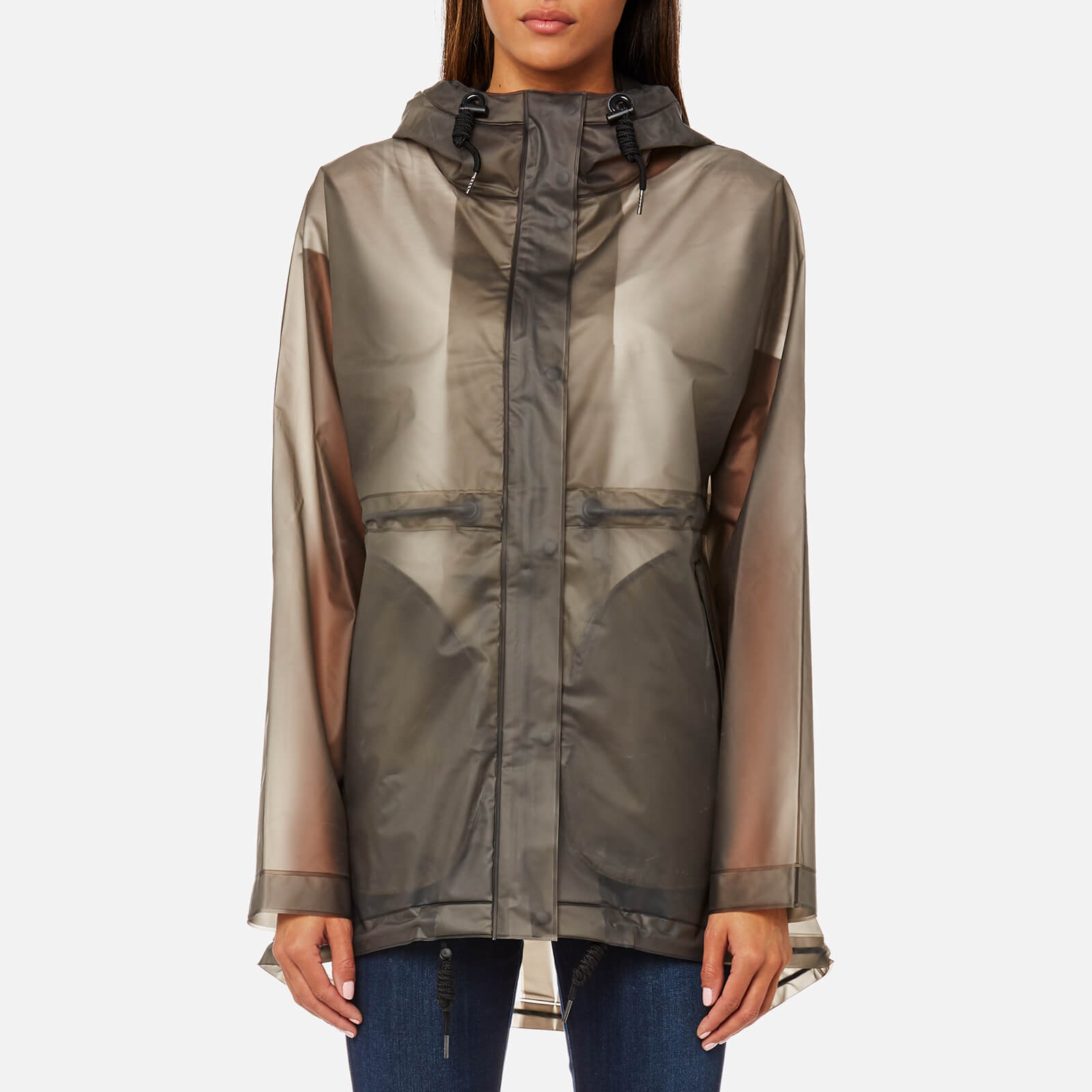 Hunter clear rain jacket store