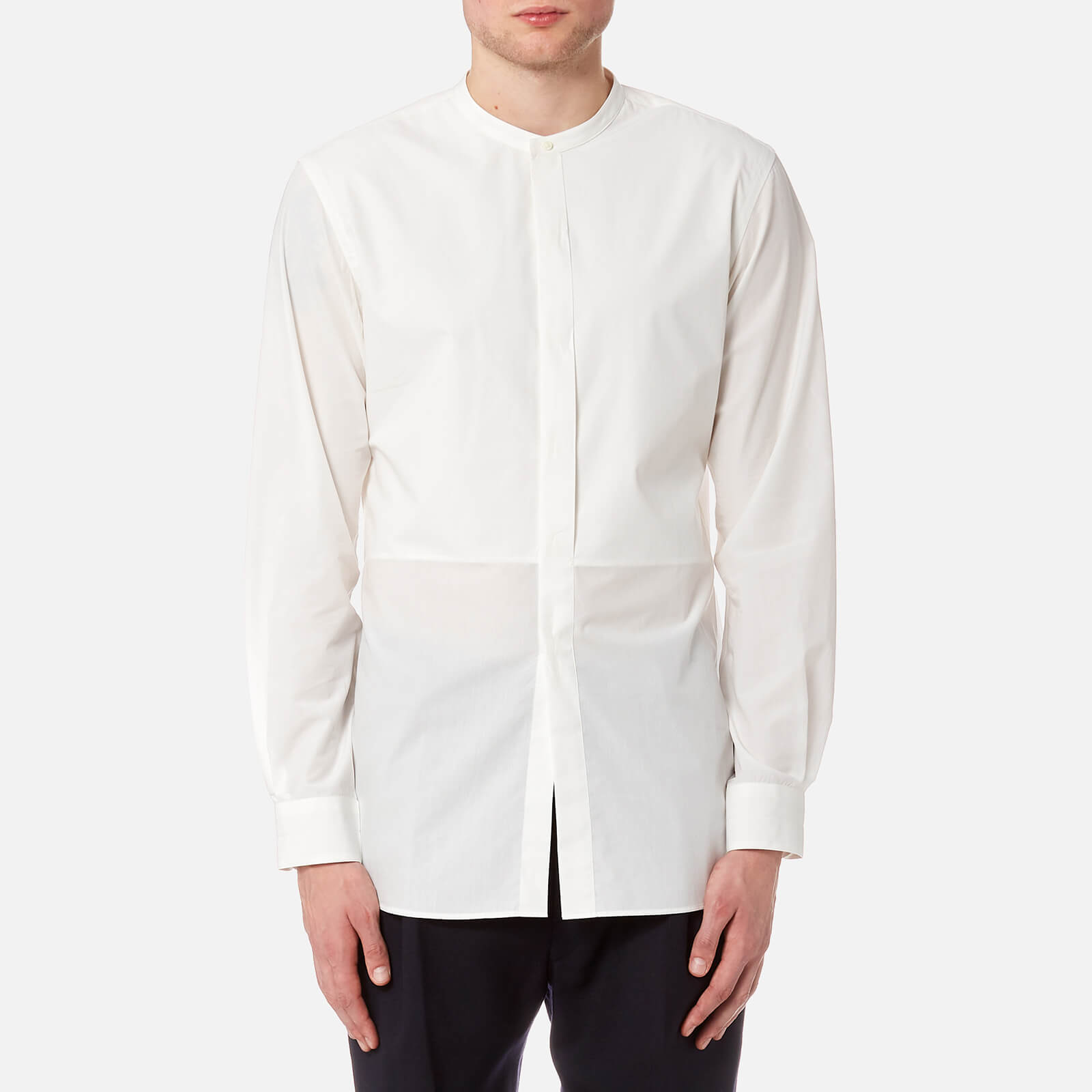 Lemaire Men's Liquette Oversized Grandad Shirt - Chalk | Coggles
