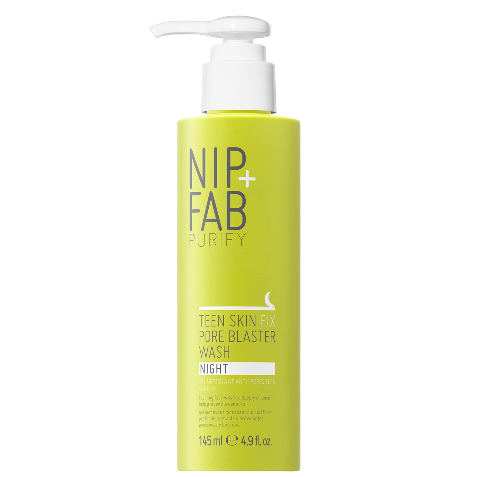 Limpiador de poros de noche Teen Skin de NIP + FAB 145 ml