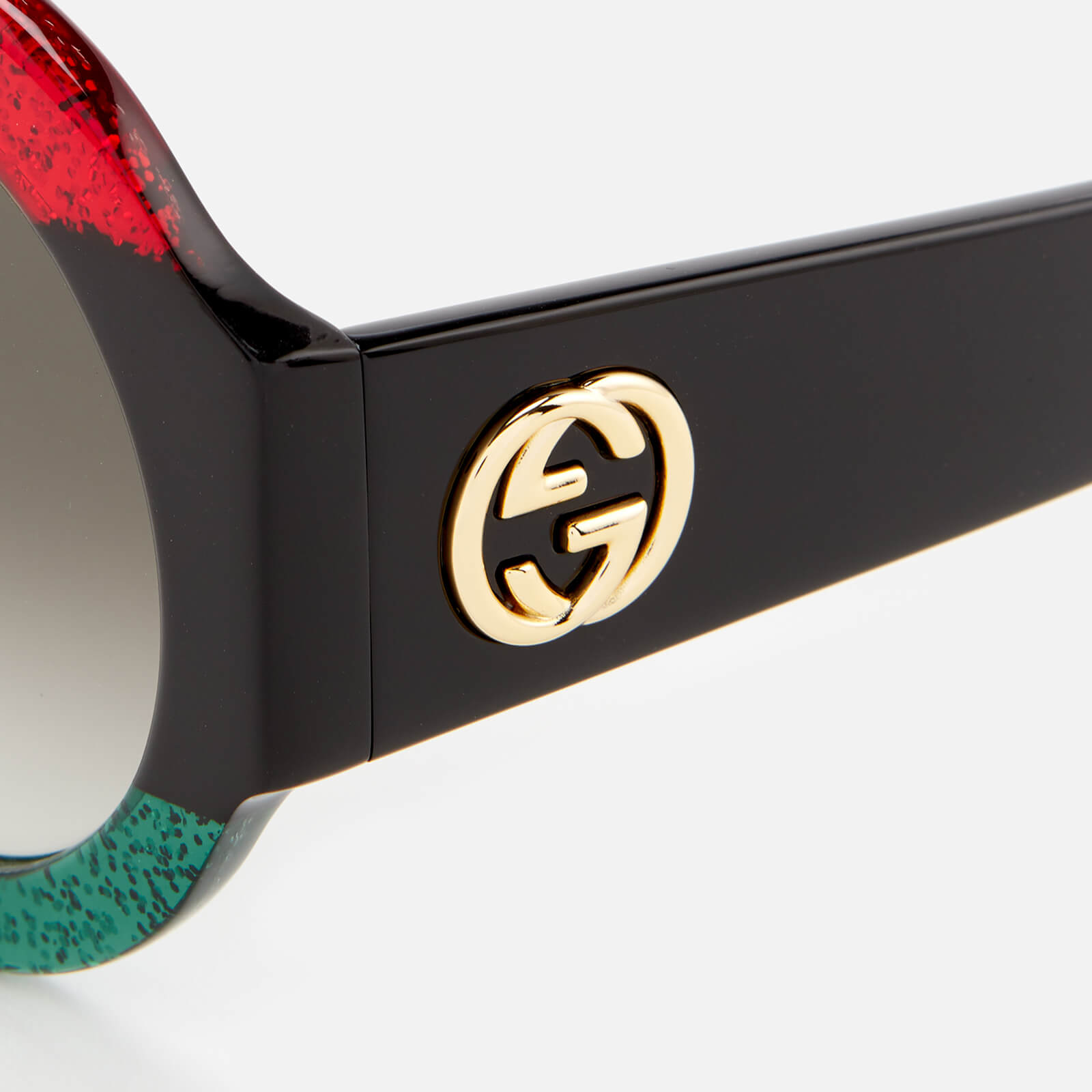 Gucci round red and green sunglasses clearance