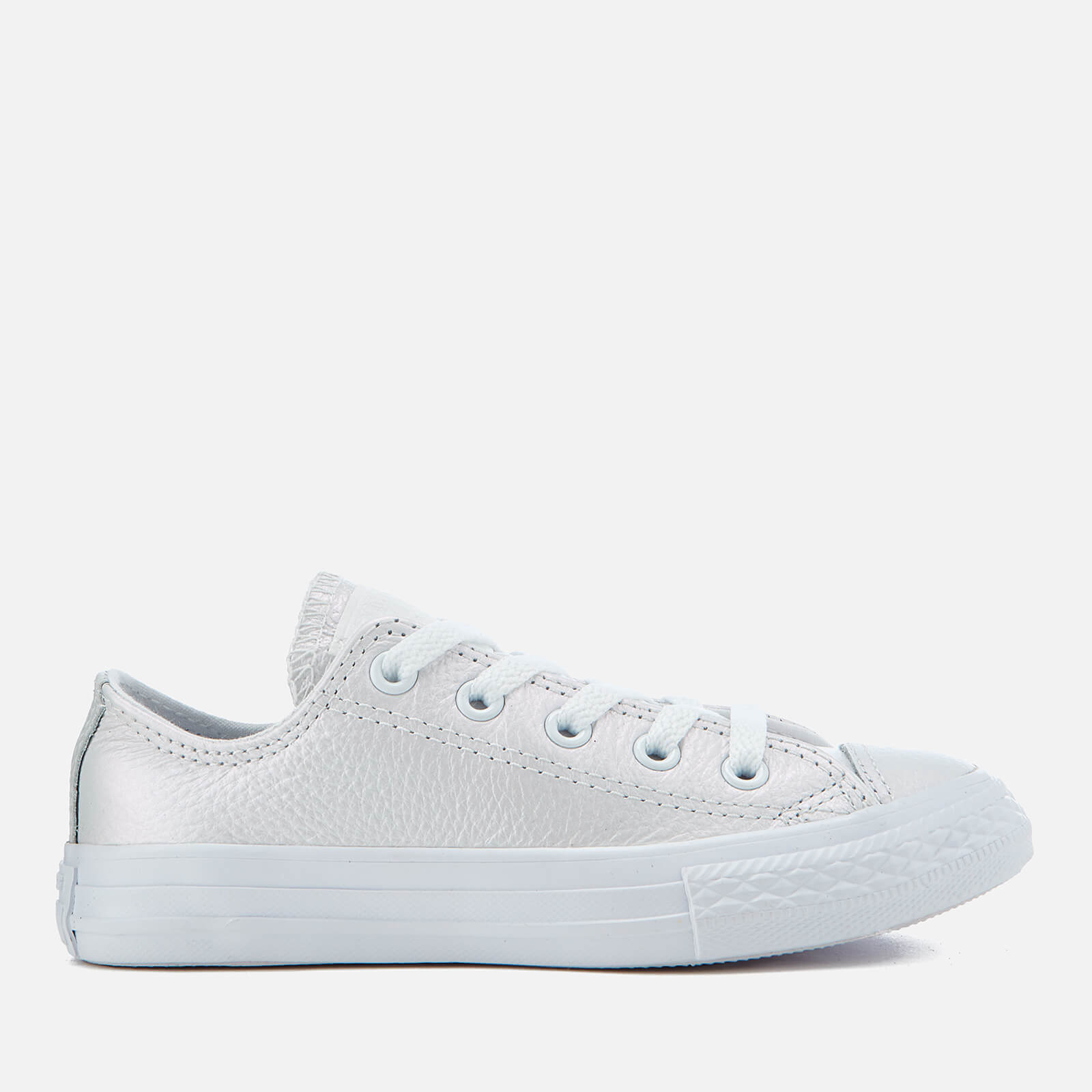 Converse all star low trainers white mono iridescent exclusive hot sale