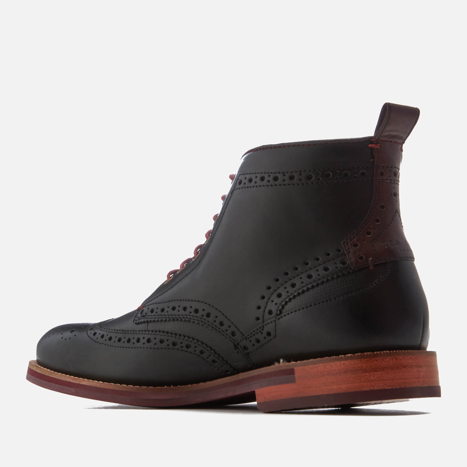 Ted Baker Men s Hjenno Leather Lace Up Boots Black Allsole