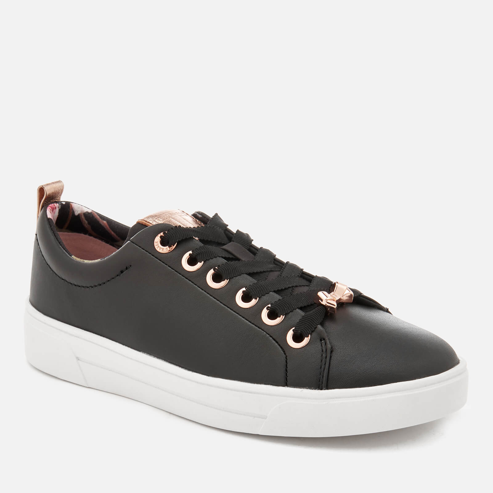 Ted Baker Women s Kellei Leather Cupsole Trainers Black Allsole