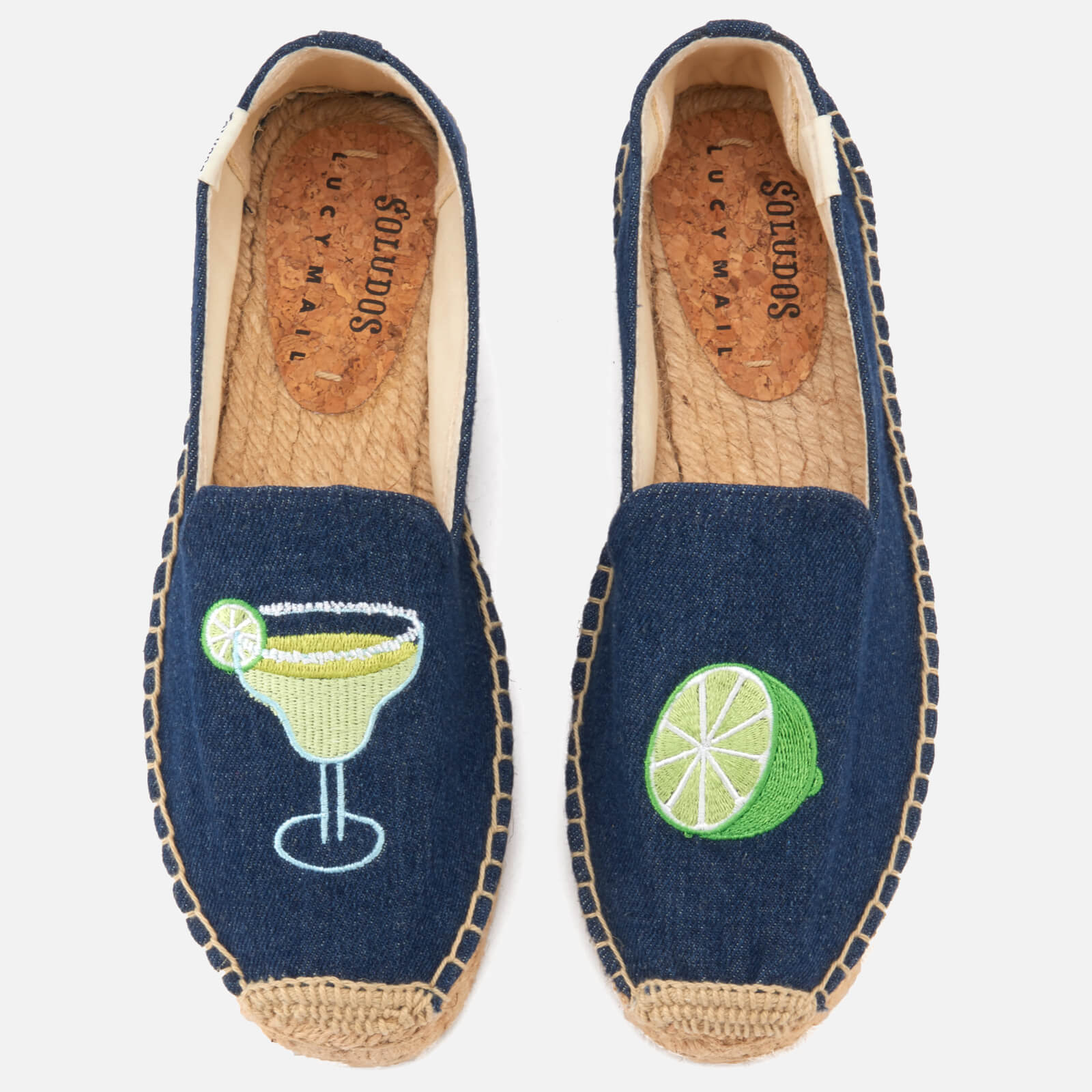 Soludos Women s Margarita Platform Smoking Slippers Dark Denim Coggles