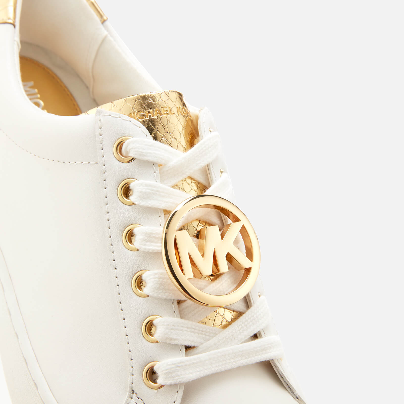 MICHAEL MICHAEL KORS Women s Poppy Lace Up Trainers Optic White