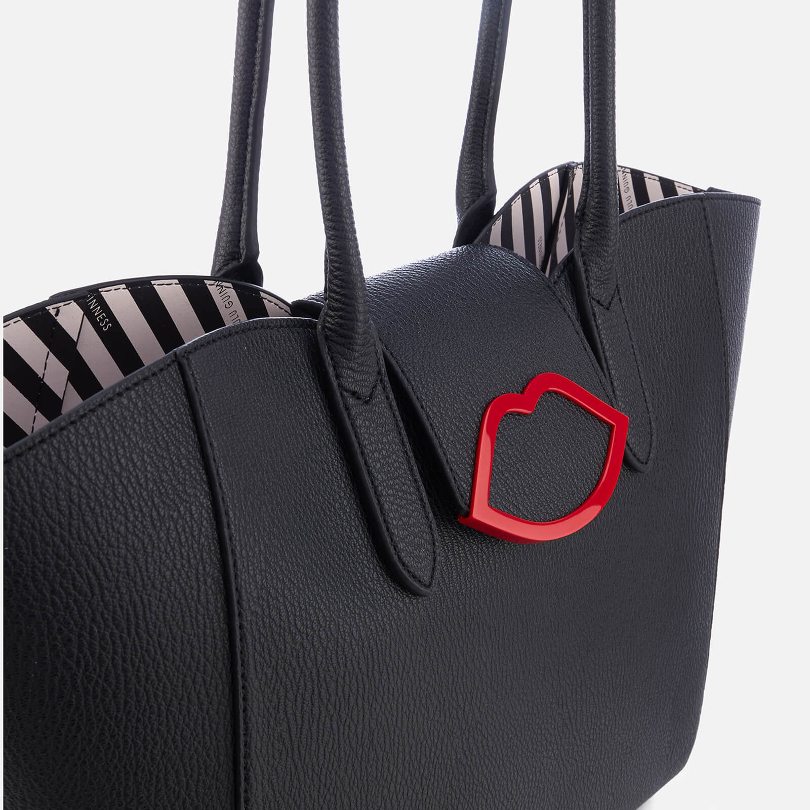 Lulu Guinness Women s Sofia Large Cupids Bow Tote Bag Black Coggles