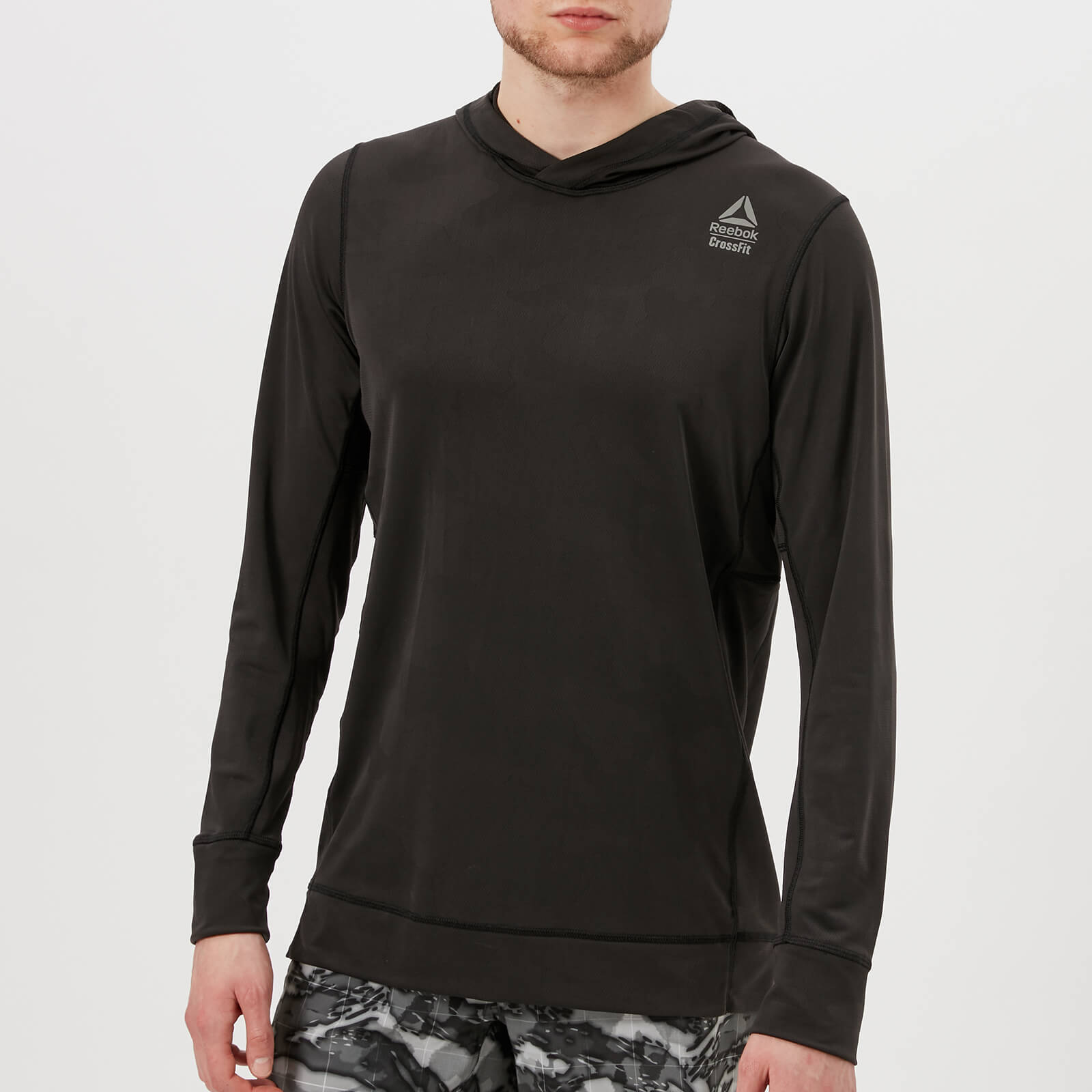 Reebok Men s CrossFit Jacquard Hoody Black Coggles