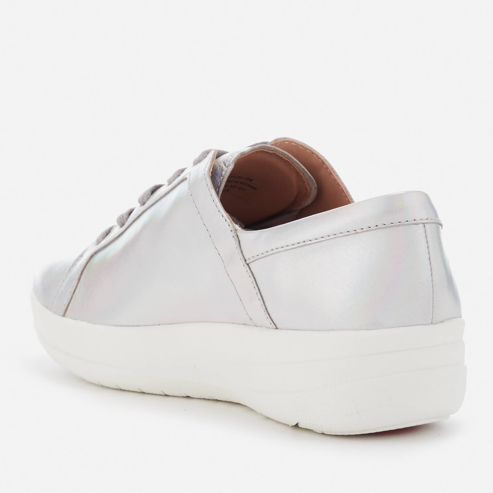 FitFlop Women s F Sporty II Lace Up Trainers Silver Iridescent Allsole