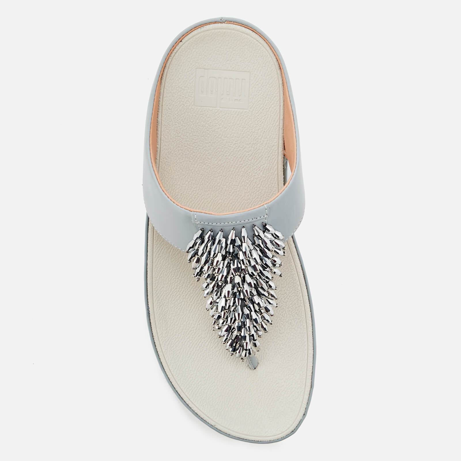 FitFlop Women's Rumba Crystal Toe Post Sandals - Dove Blue | Allsole