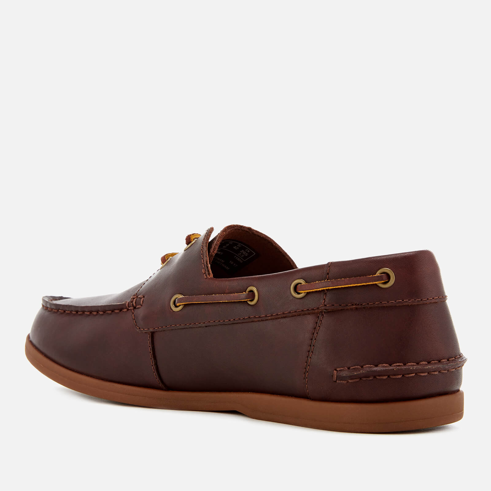 Clarks Men s Morven Sail Leather Boat Shoes British Tan Allsole
