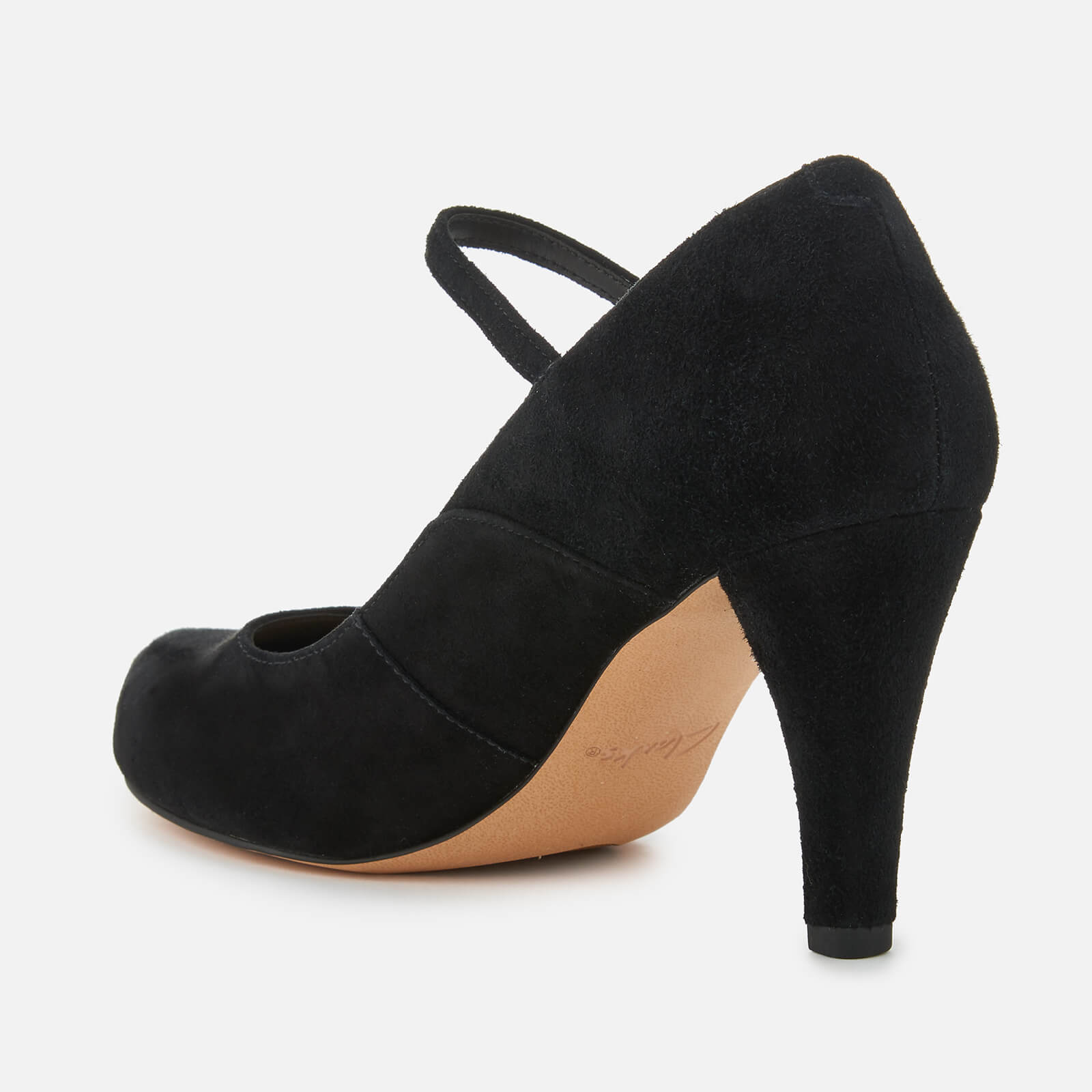 Clarks Women s Dalia Lily Suede Mary Jane Heels Black Allsole