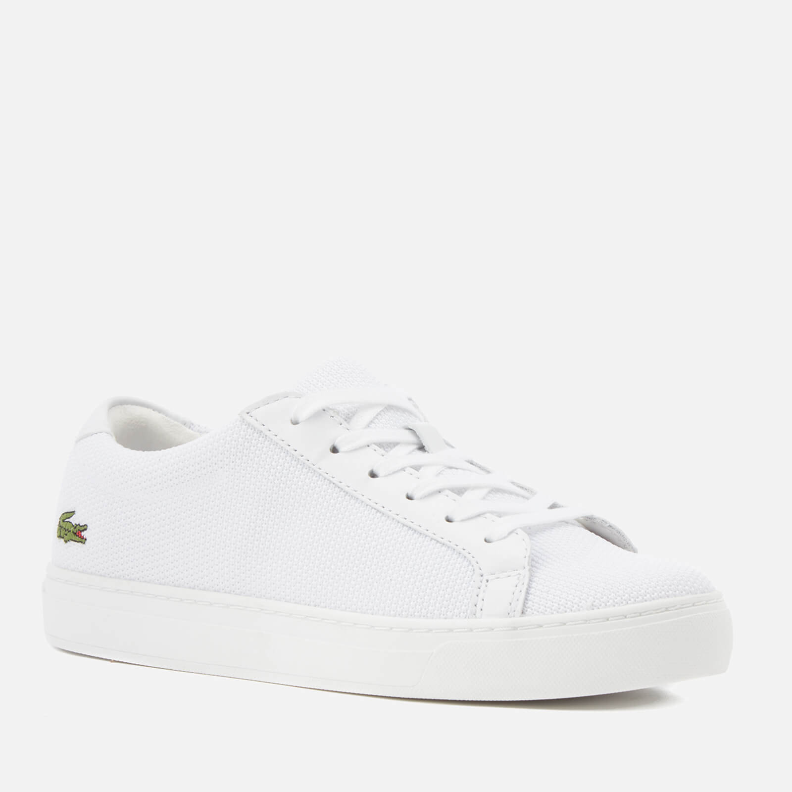 White lacoste womens trainers on sale
