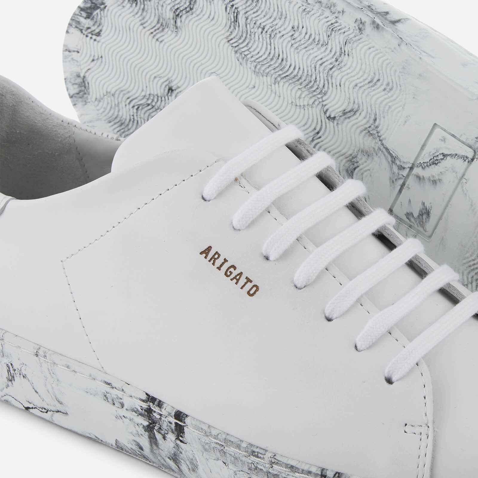 Axel Arigato Men s Clean 90 Leather Trainers White Marble Sole Coggles
